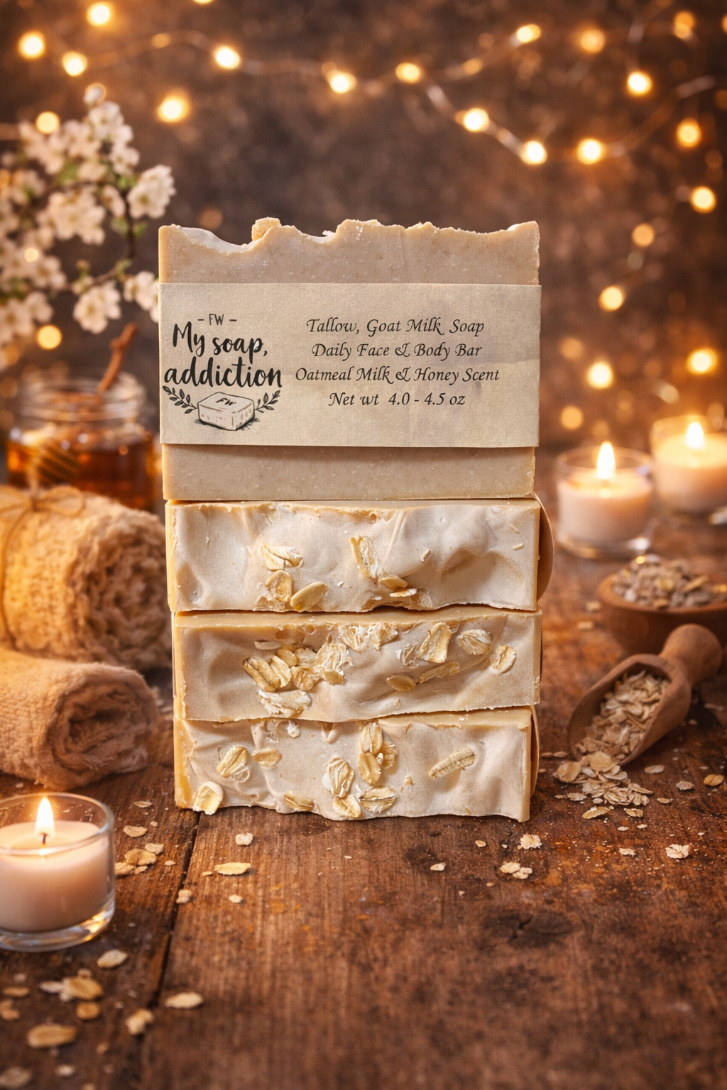 Goat Milk Soap – Oatmeal Milk & Honey Scent