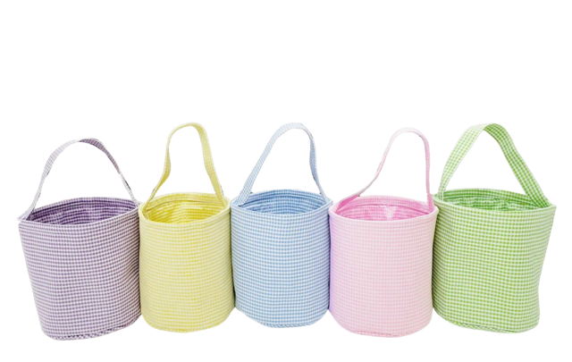 Colored Gingham Baskets