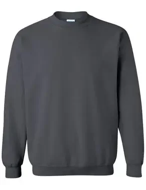 Dark Grey Embroidered Crewneck