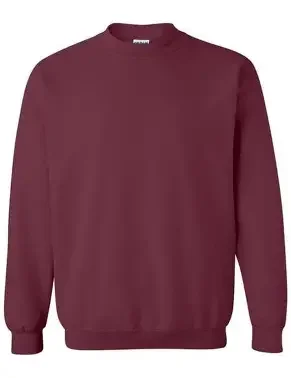 Dark Red Embroidered Crewneck