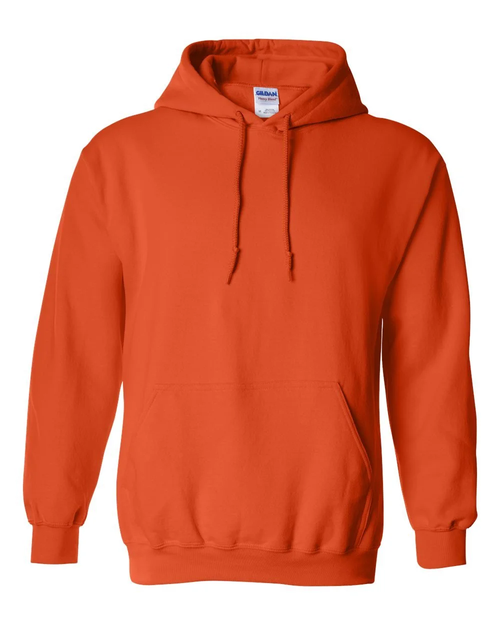 Orange Embroidered Sweatshirt Hoodie