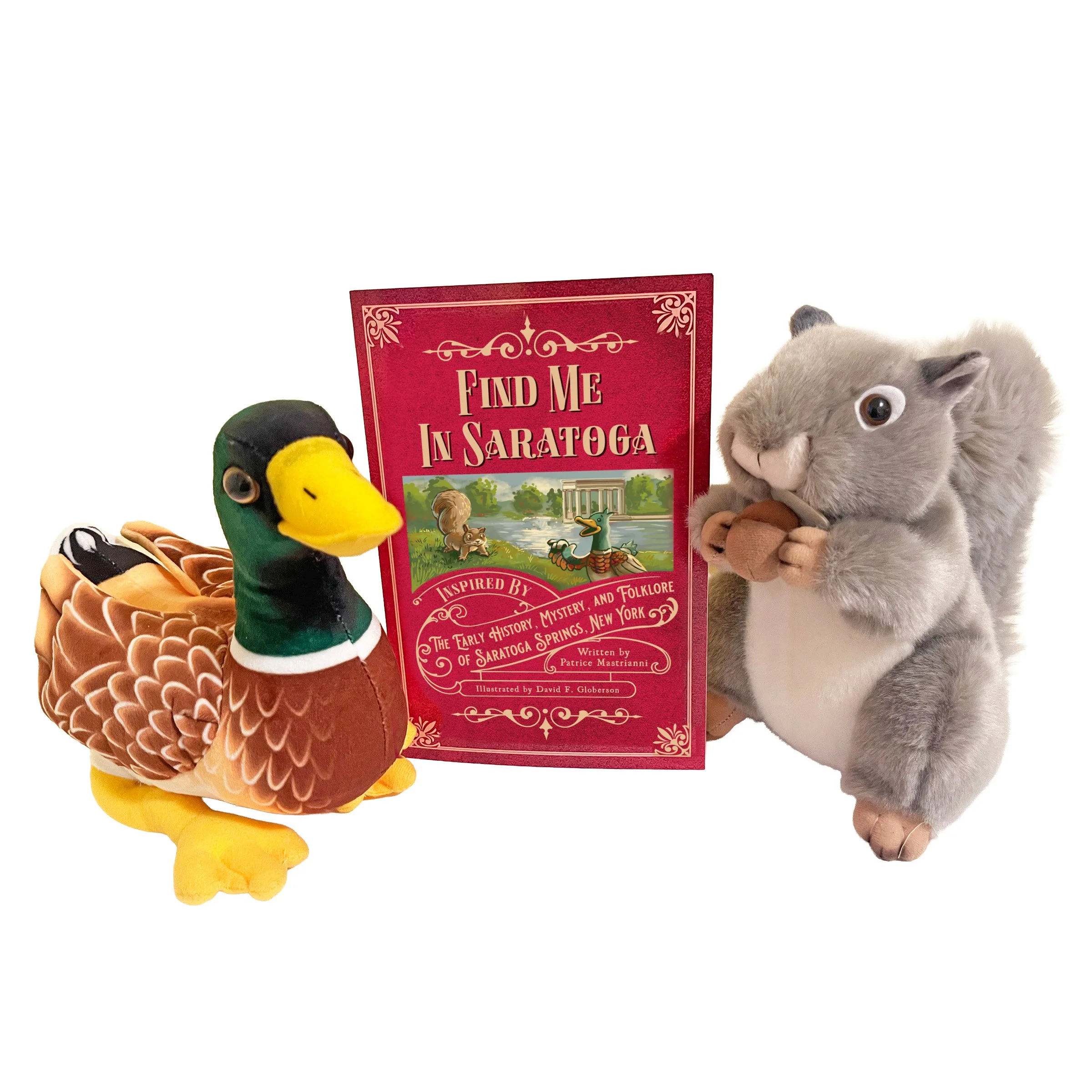 Find Me in Saratoga with Miles and Henry Stuffies