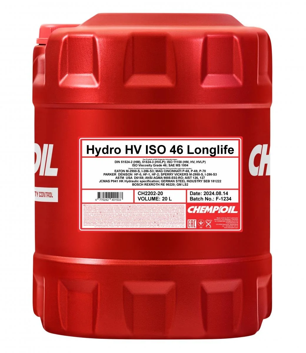 CHEMPIOIL Hydro HV ISO 46 2202