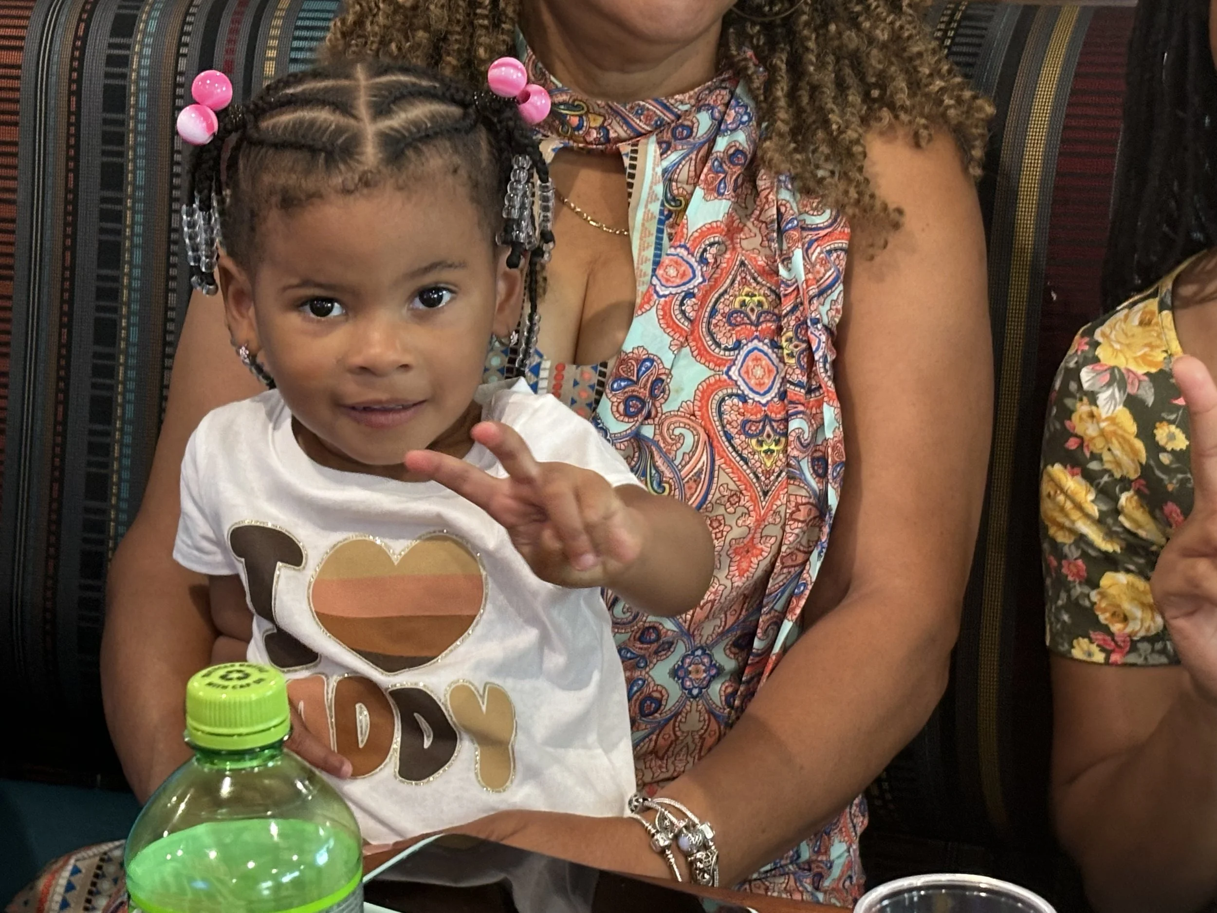 Ava Jayne on her grandmother, Mary Davis Upshaw's lap