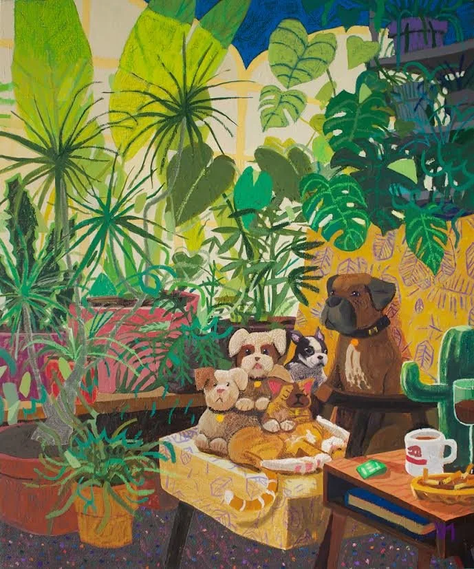 Cuddle Puddle with Good Doggos 36x30