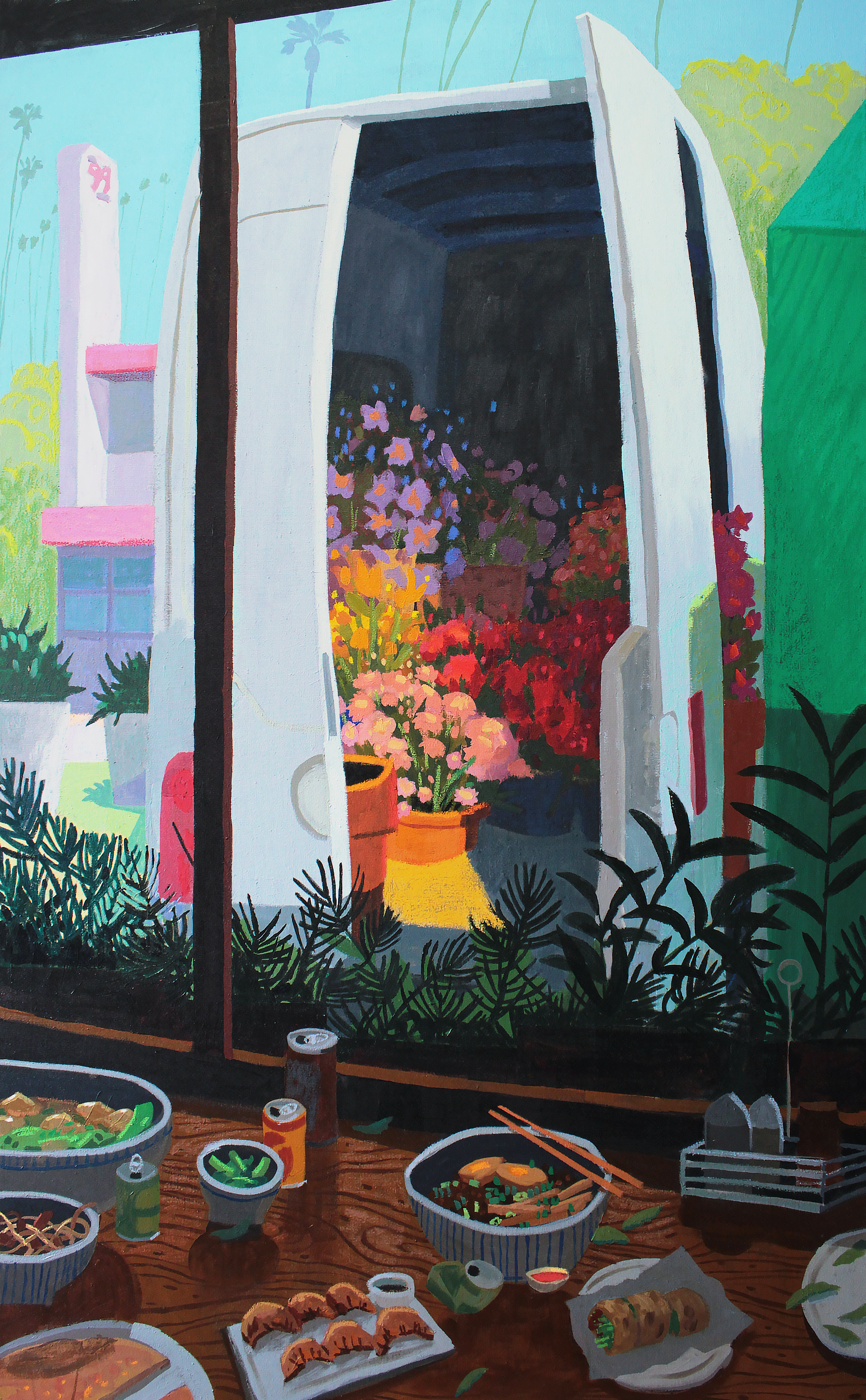 Flower Van at Sunset Plaza