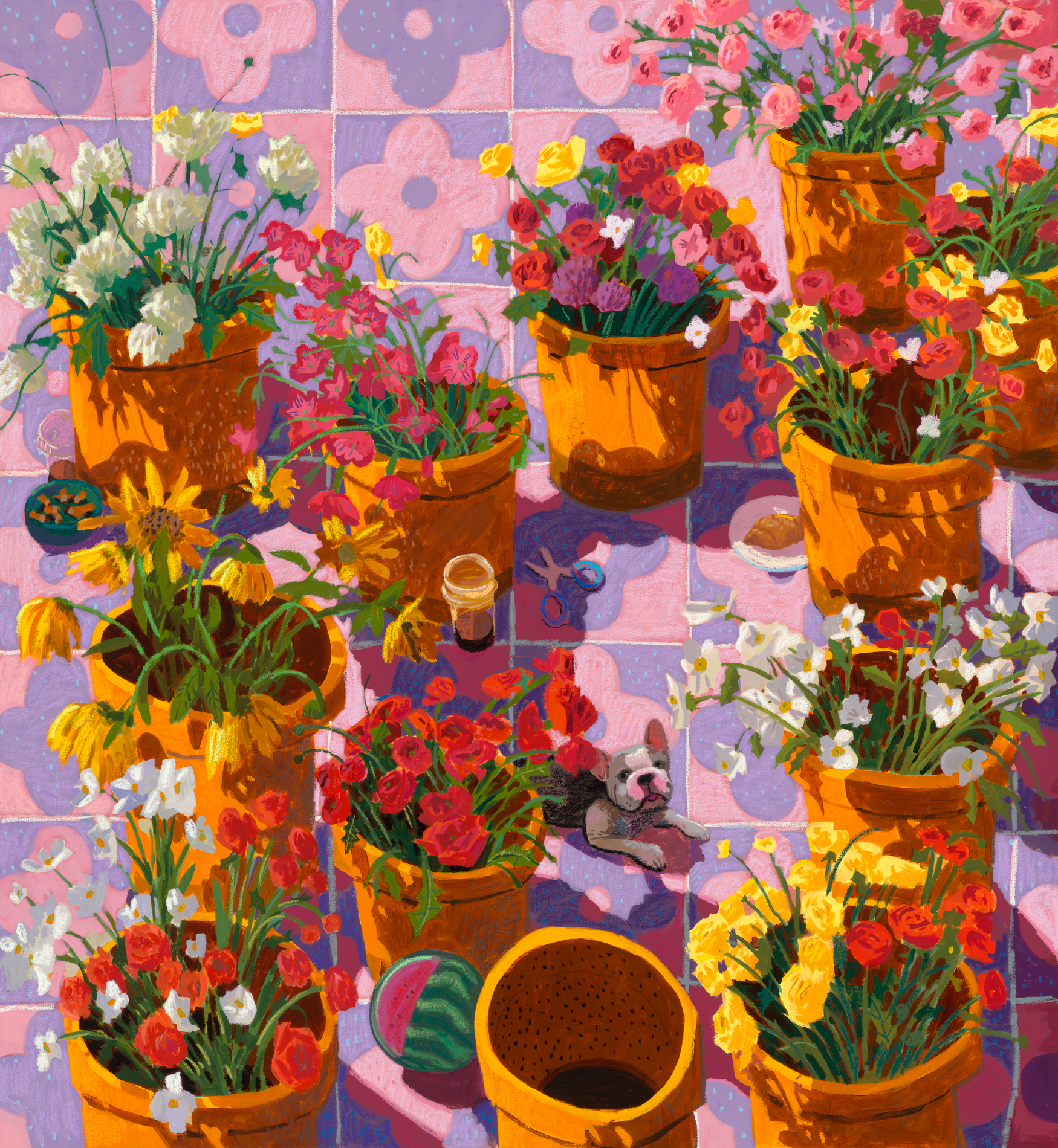 Flower Market in Pink