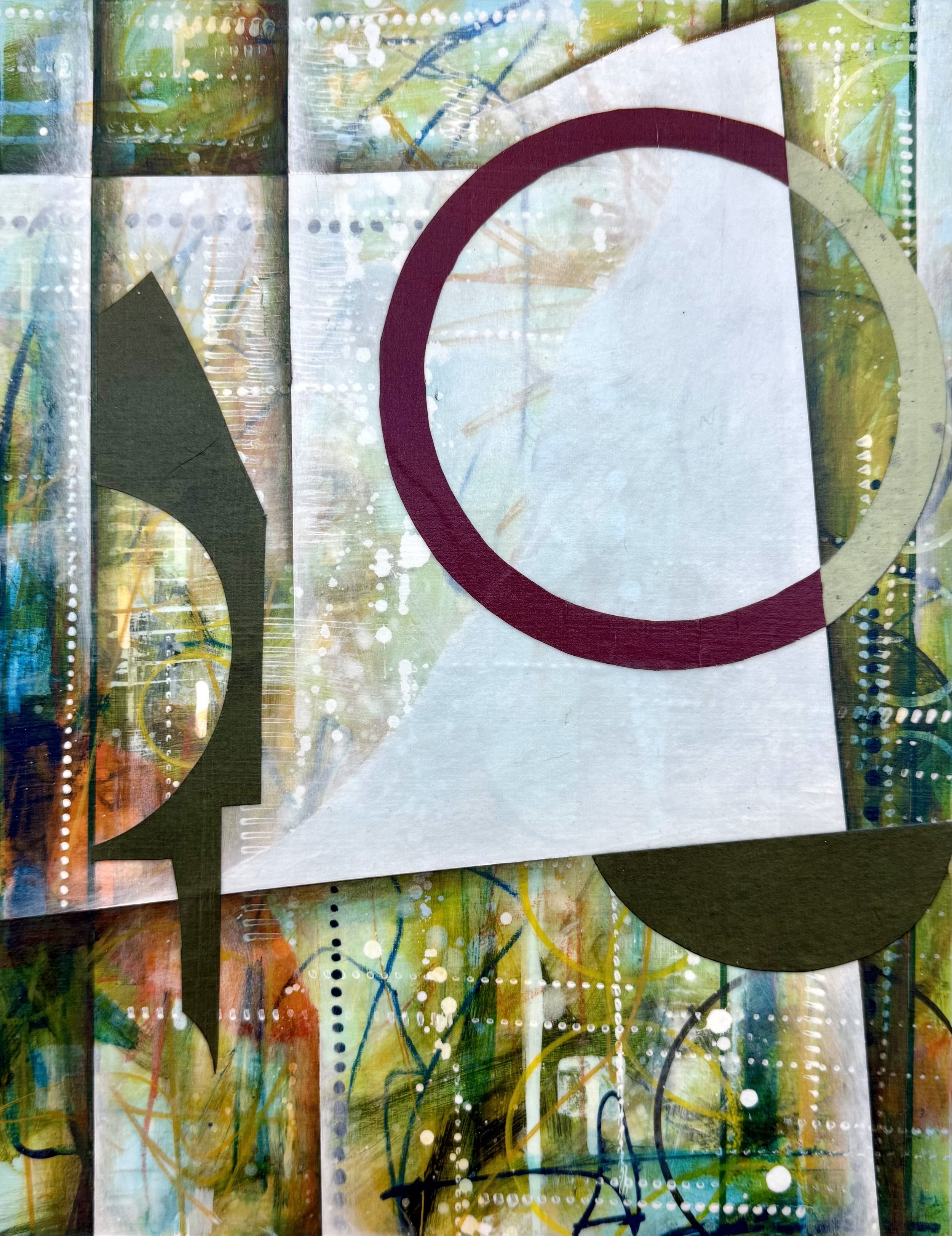 CHOPPED, 14"x11", mixed media on paper, September 2024