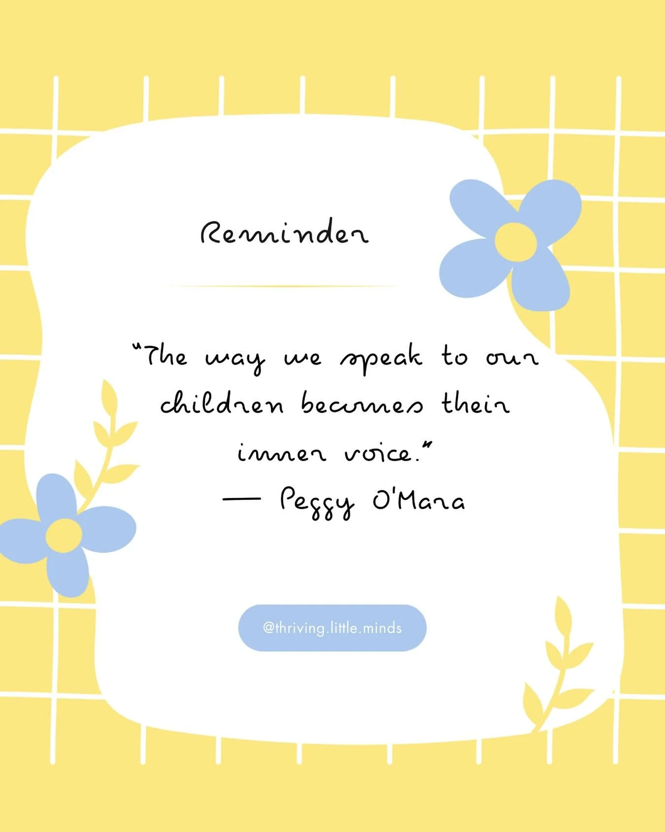 ✨ &ldquo;The way we speak to our children becomes their inner voice.&rdquo; ✨

Our words hold more power than we realize. The way we speak to our kids&mdash;whether with encouragement, patience, or even frustration&mdash;shapes how they see themselve