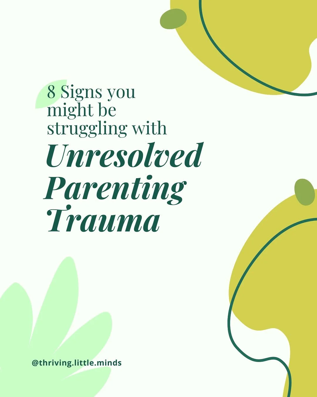 🌿 Parenting is hard enough without carrying the weight of past wounds.
But sometimes, we don&rsquo;t even realize that our reactions, guilt, or patterns are deeply tied to unresolved trauma from our own upbringing.

If you&rsquo;ve noticed yourself: