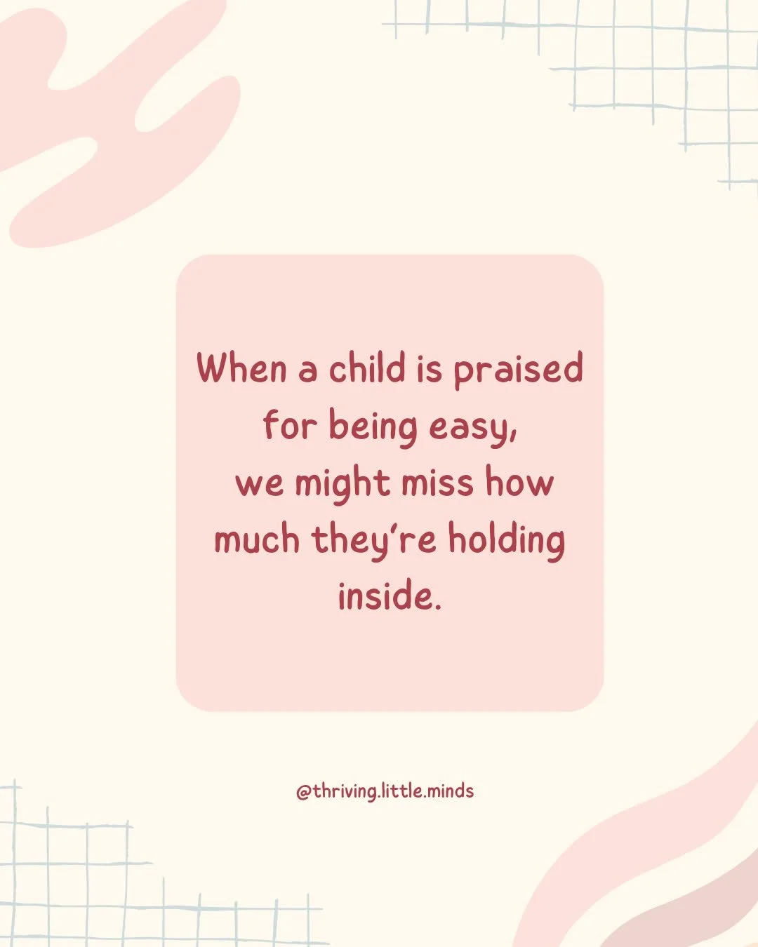 When children are praised for being easy or independent, they may learn to keep their worries to themselves.
Checking in reminds them they&rsquo;re allowed to need support too.