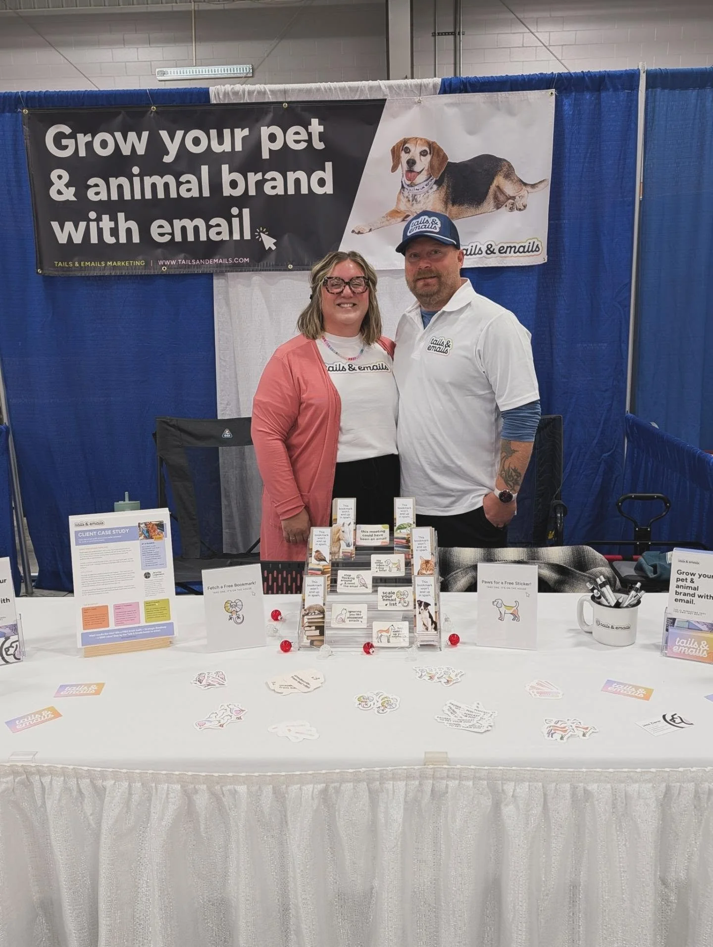Expo #3 in the books!

Super grateful to have the opportunity to talk about all things email with pet businesses and animal brands in a new part of Wisconsin.

And so lucky to have a husband who supports my dreams and sports my brand 🥰

Shout out to
