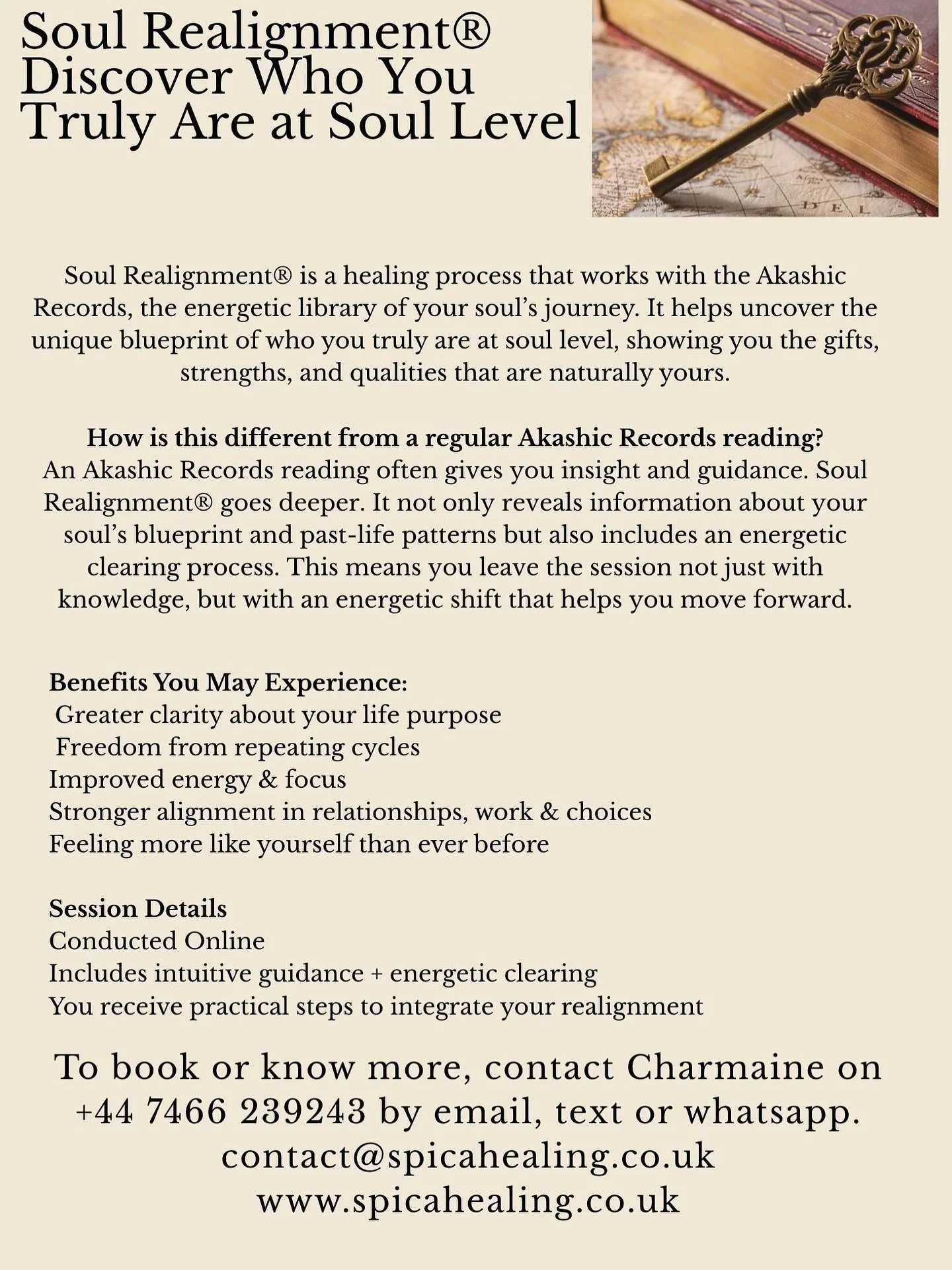 Your Soul has a story!  Soul Realignment® reveals where you came from, your gifts, and clears blocks keeping you stuck so you can live in alignment with who you truly are. #spicahealing #SoulRealignment #akashicrecordsreadings #redhill #london #s