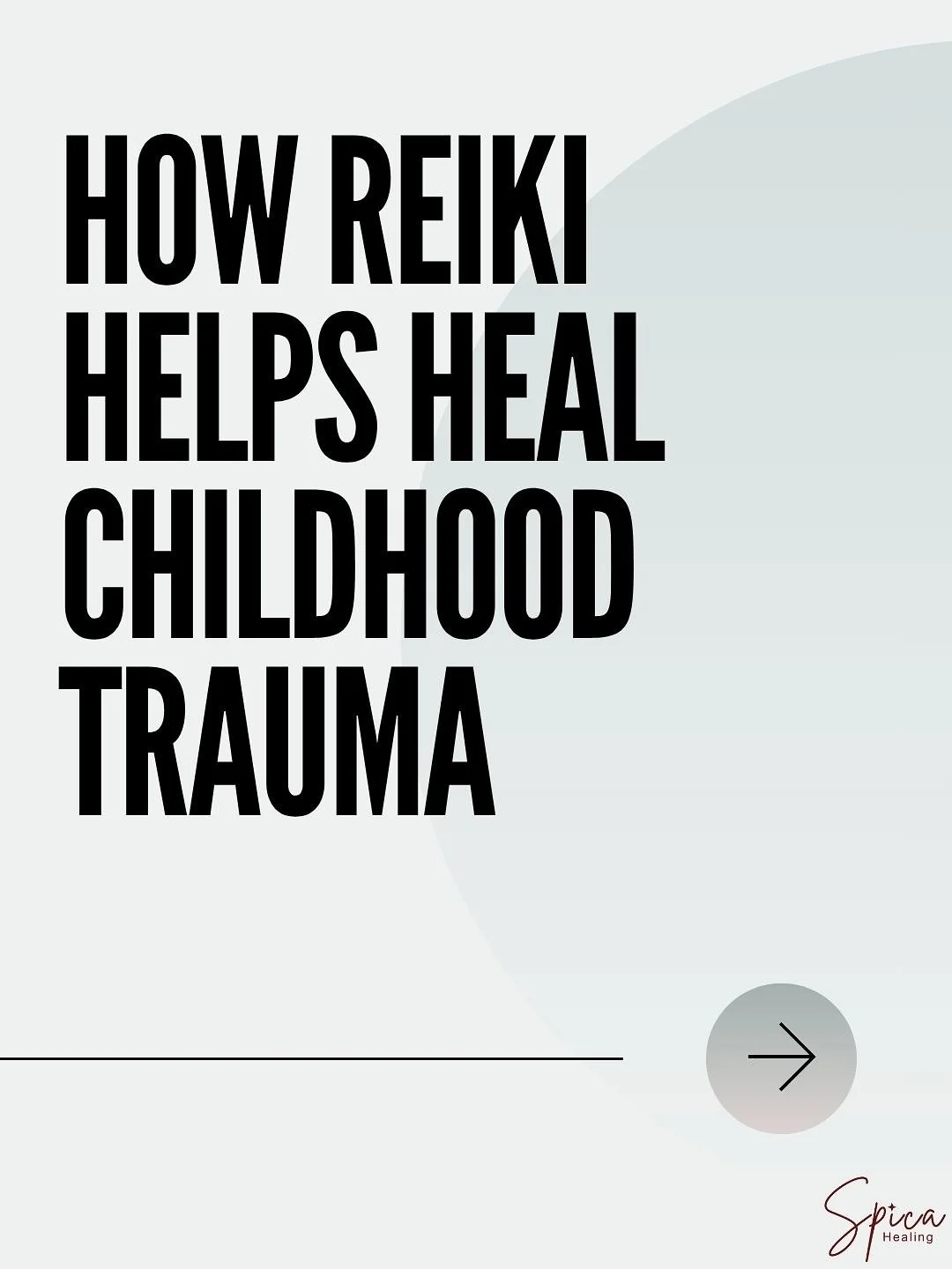Reiki doesn&rsquo;t erase the past, it helps you make peace with it. 
#spicahealing #reiki #trauma #childhood #redhill