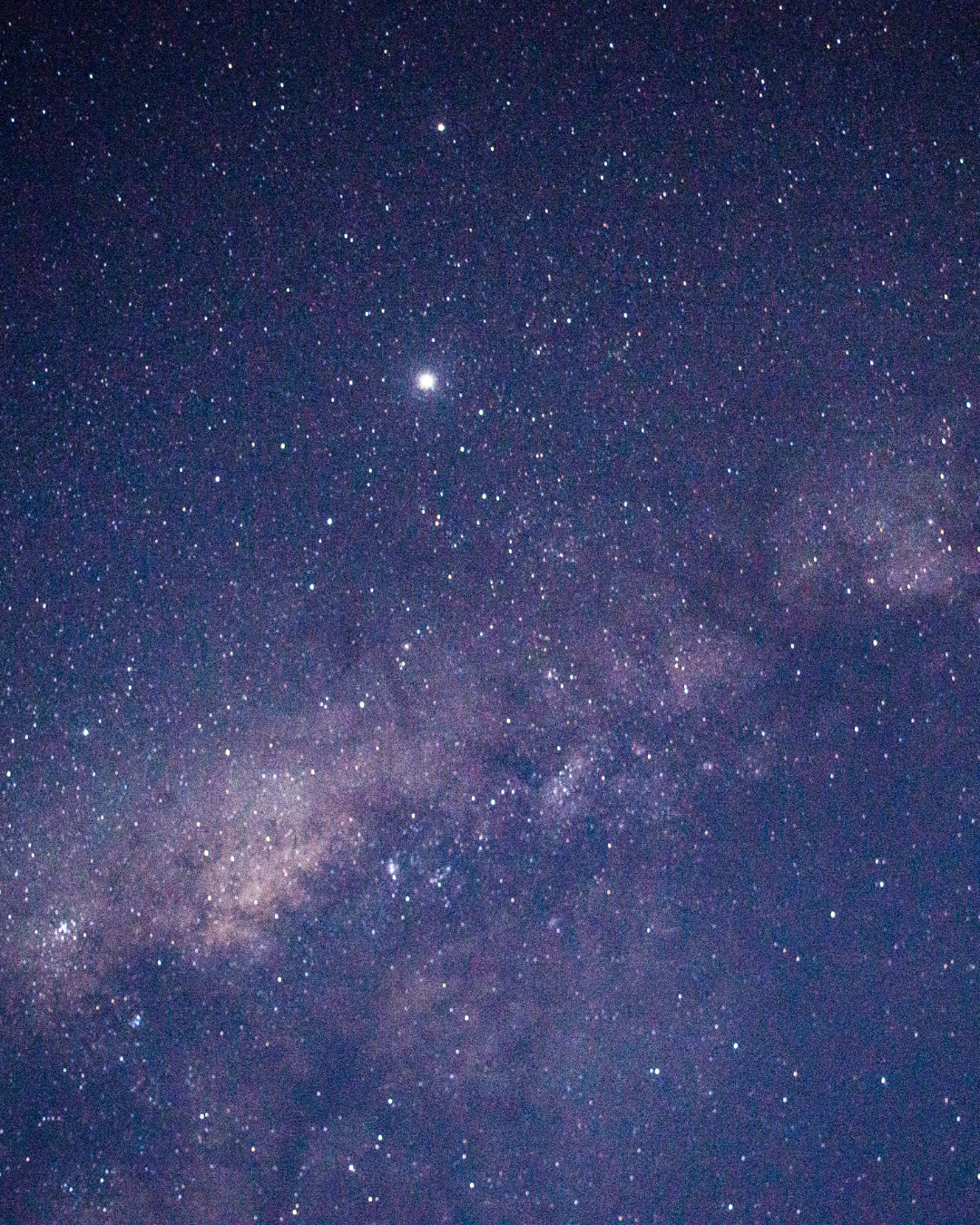 Star Spica in the night sky