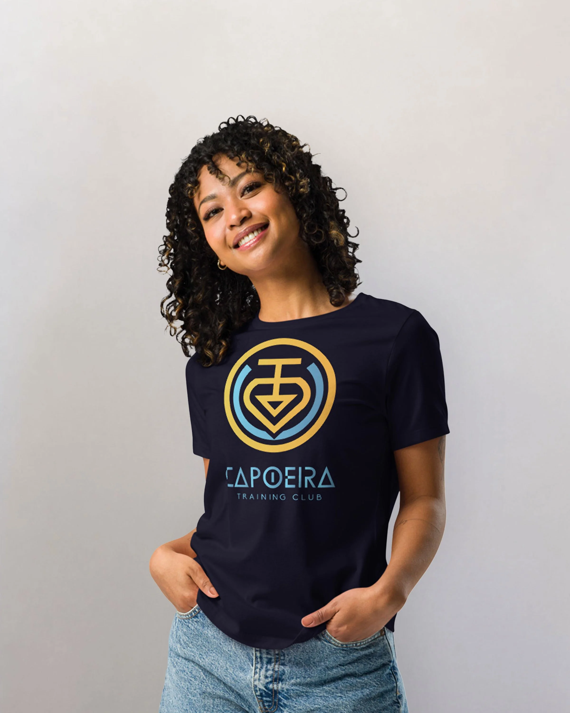 Women’s Black & White Relaxed Tee | CTC Logo
