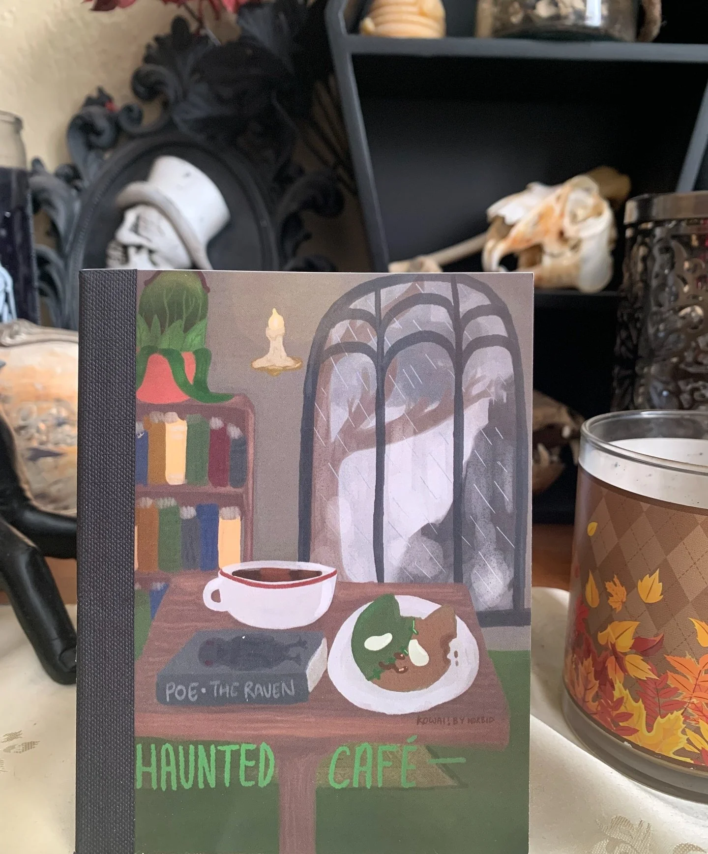 YALLLLLLL. i'm so happy with these!! i've wanted to make little a4 size books for EVER because i use them as pocket journals. so happy to see my designs on my fav type of notebook to use! #stationerydesign #creepycuteart #smallartist