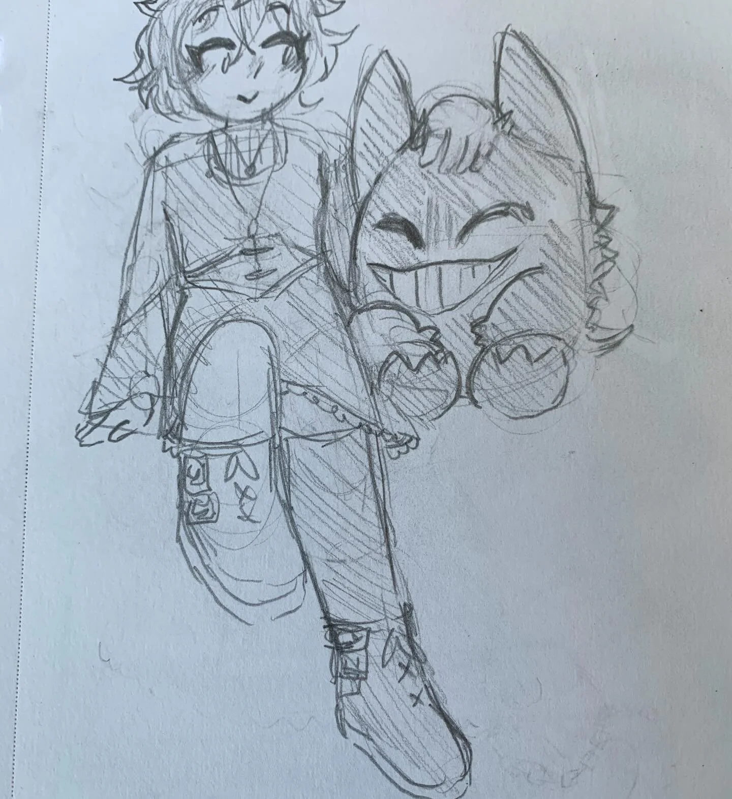 all the silly pok&eacute;mon stuff i drew whole tabling at dawghack yesterday :p + trainer OCs! idk how we got on the subject of my drilbur and her dream of playing basketball, but rayquaza is the referee. also absolutely horrible no reference malama