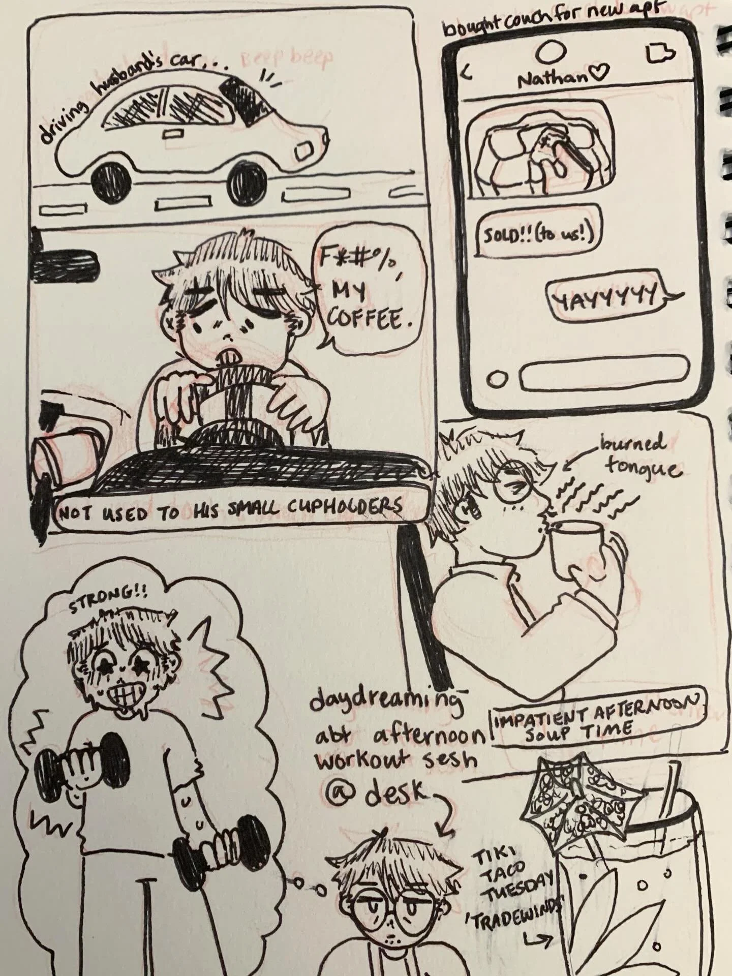 another sketch diary. i like making these #sketchbook #comicartists