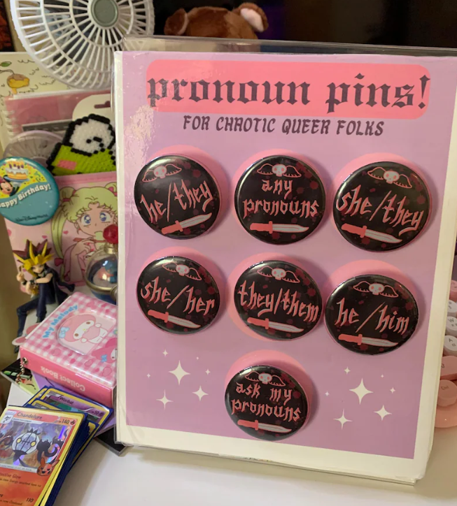 chaotic pronoun pins