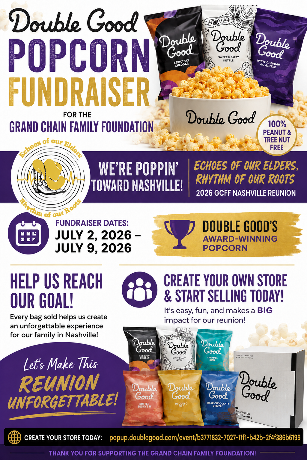 GCFF Double Good Popcorn Fundraiser