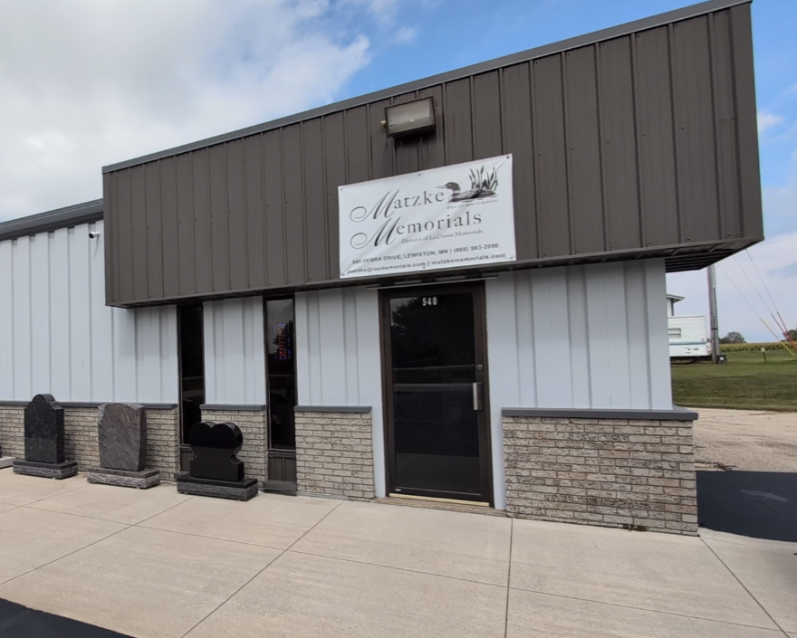 Matzke Memorials Building in Lewiston MN