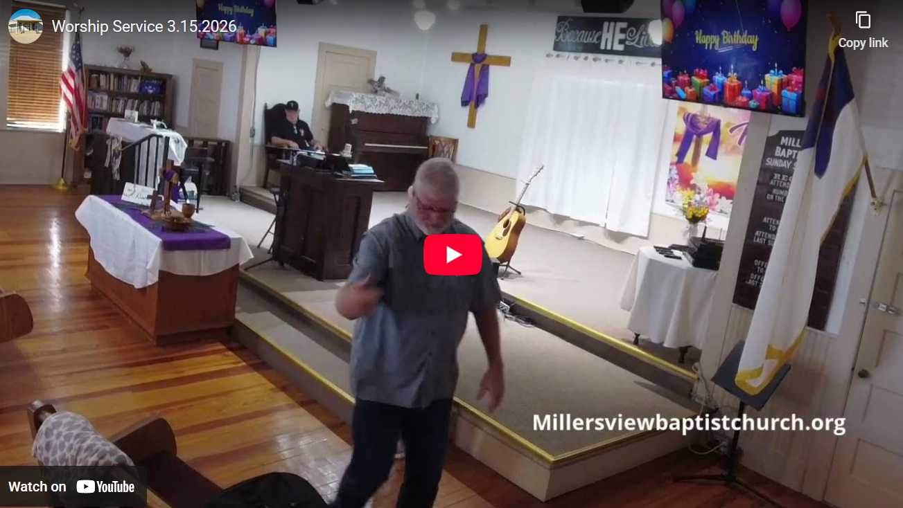 Worship Service 3.15.2026