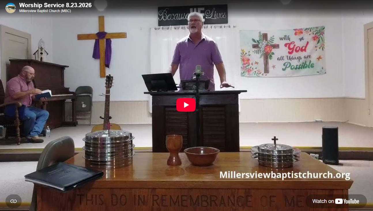 Worship Service 8.23.2026