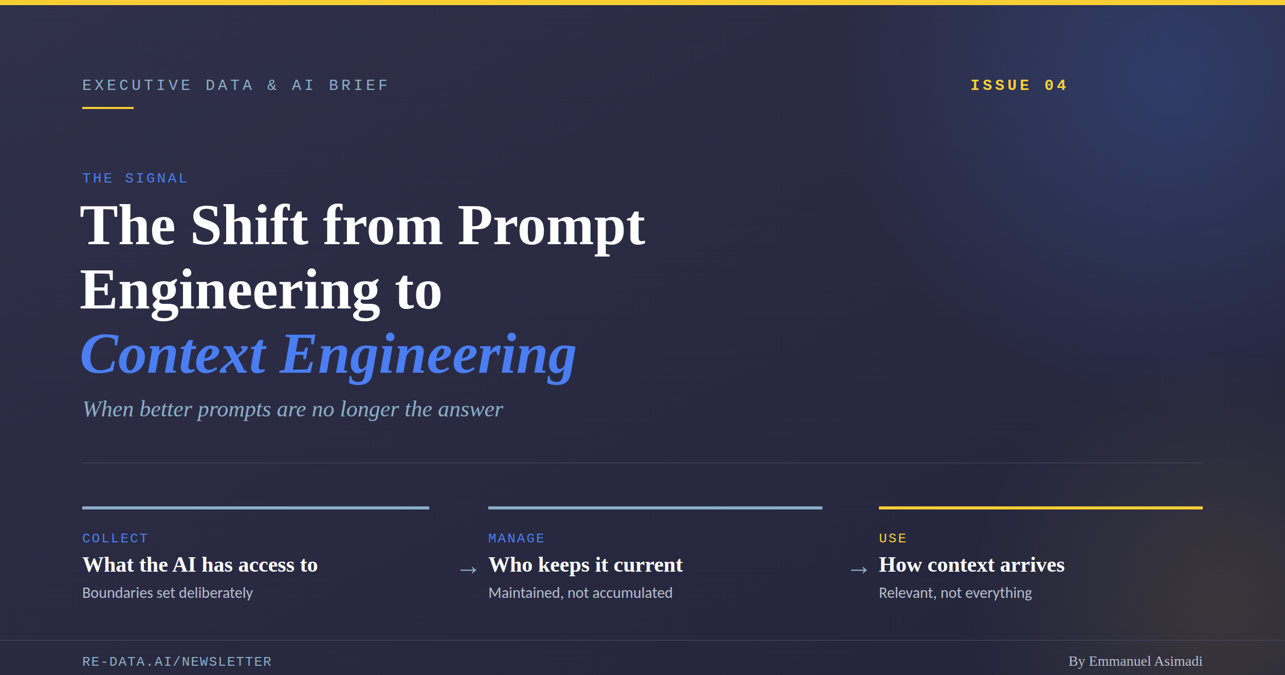 The Shift from Prompt Engineering to Context Engineering