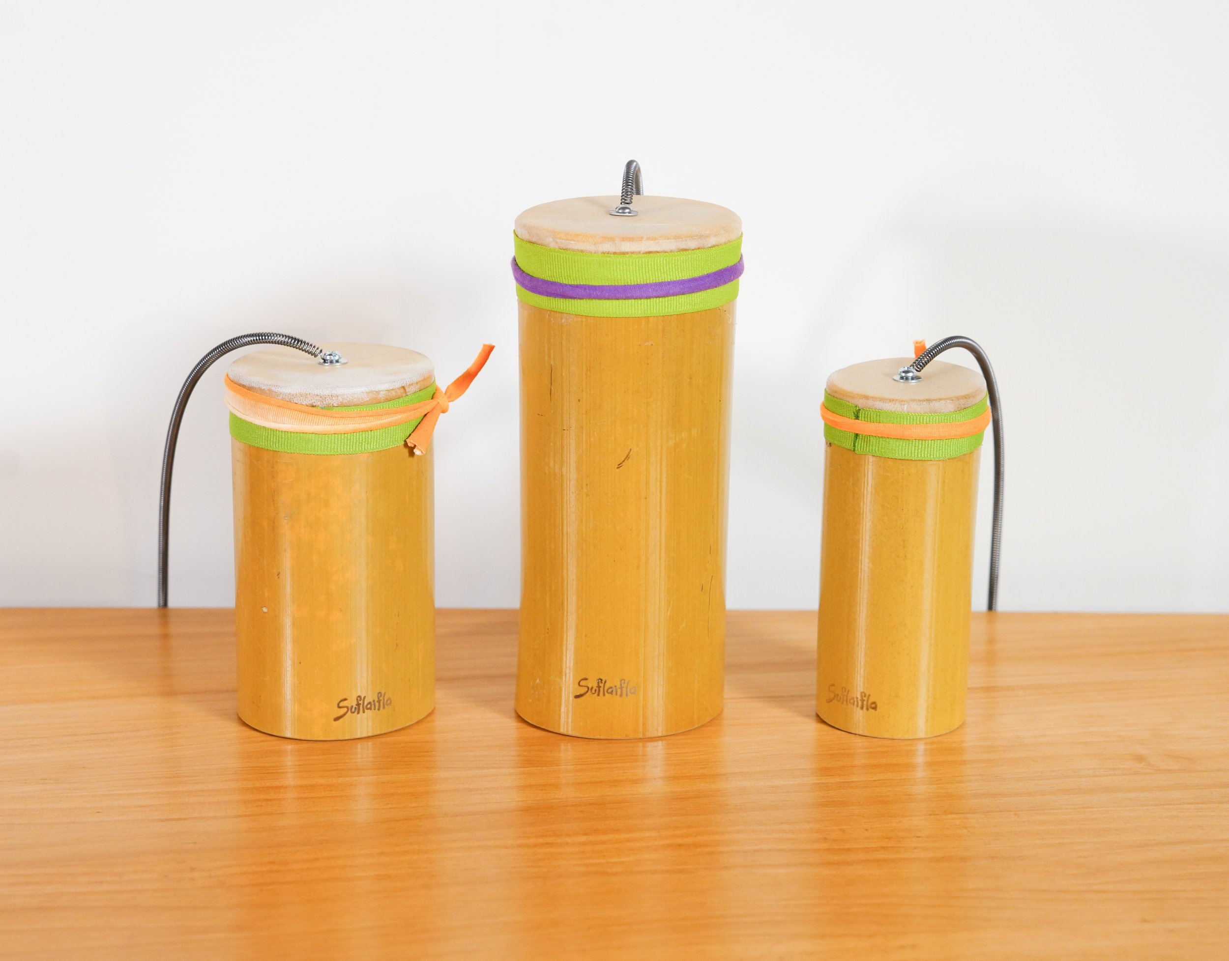 Tambor trueno de bambú