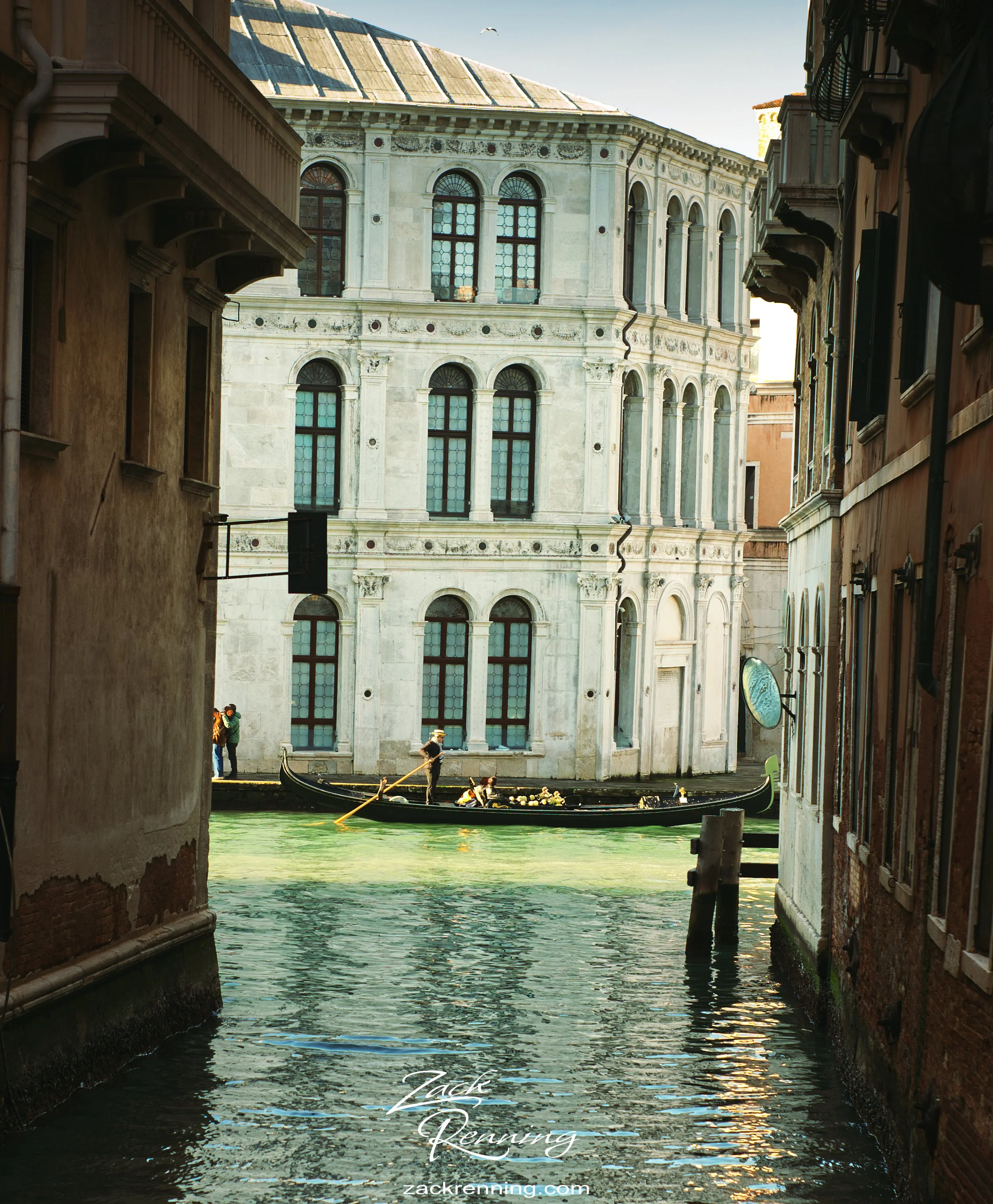 A picture of a Gondola in the sun. My fiance helped me get this one because I was not facing the right way as it approached.