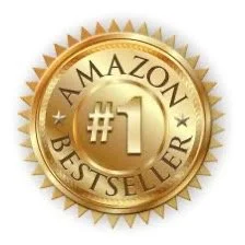 Gold badge with the words 'Amazon Bestseller #1'