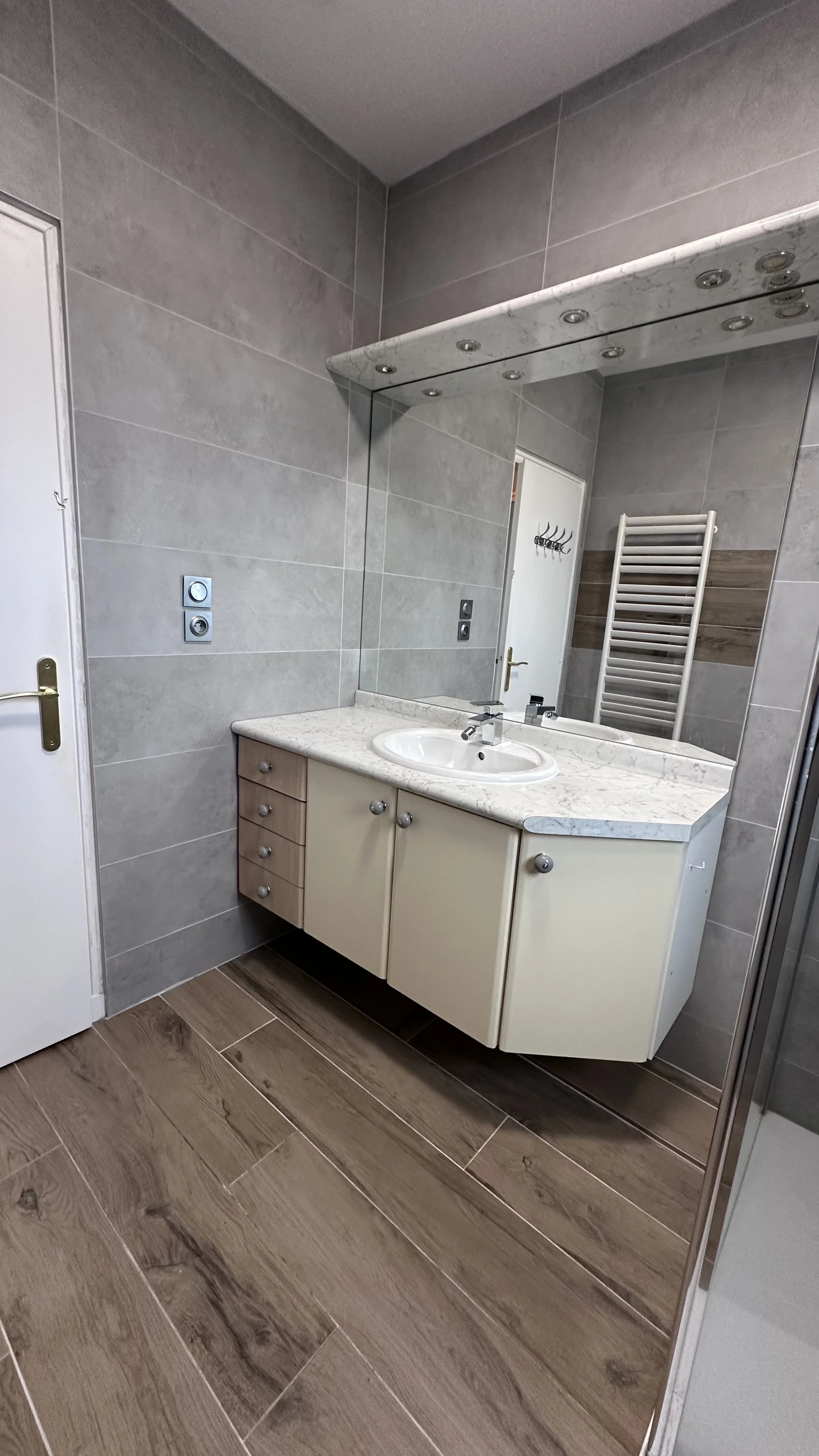 The downstairs bathroom