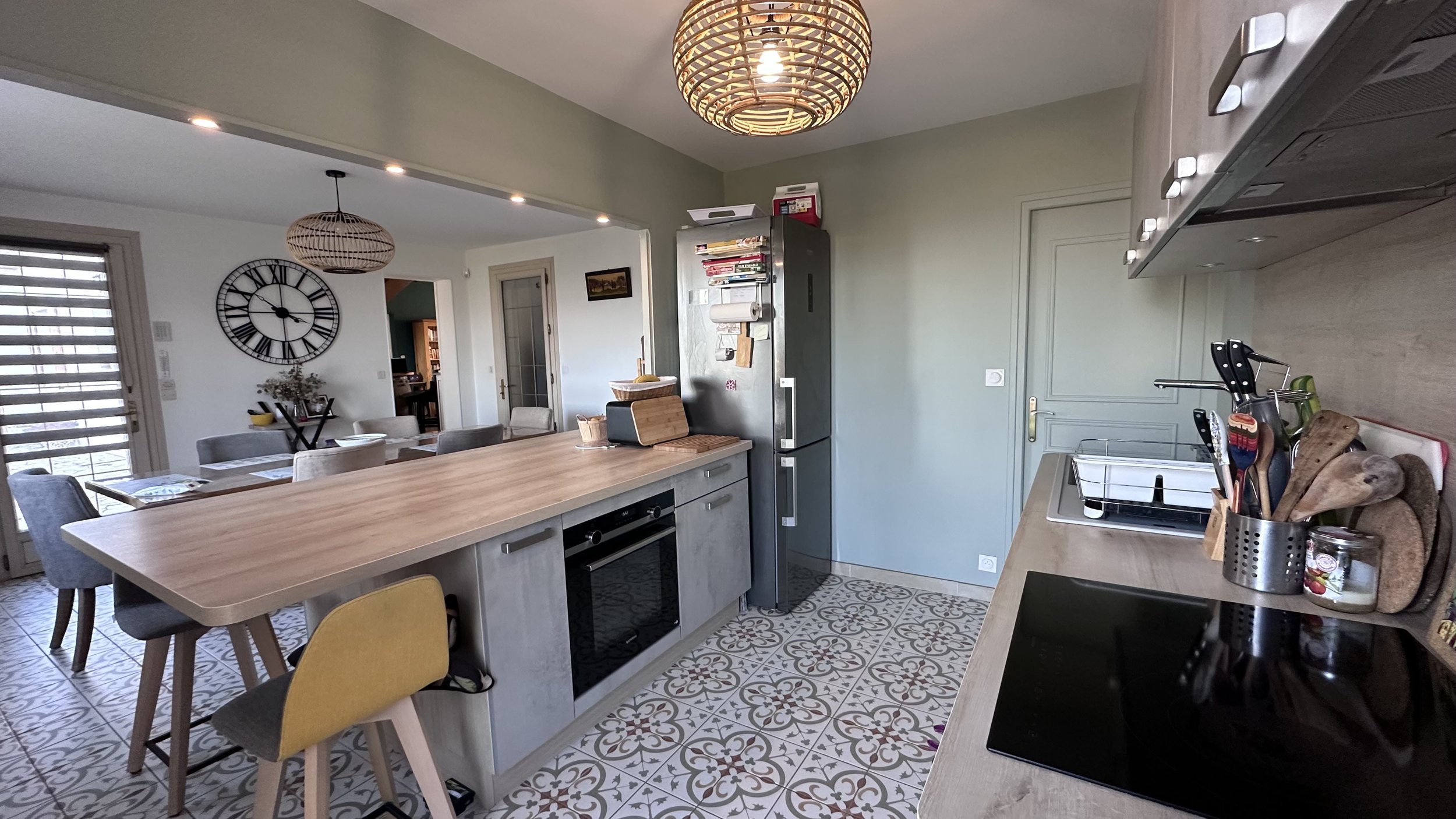 Kitchen at La Tour Blanche, a modern kitchen with oven, dishwasher, fridge freezer, microwave, Nespresso and all necessary china ware.