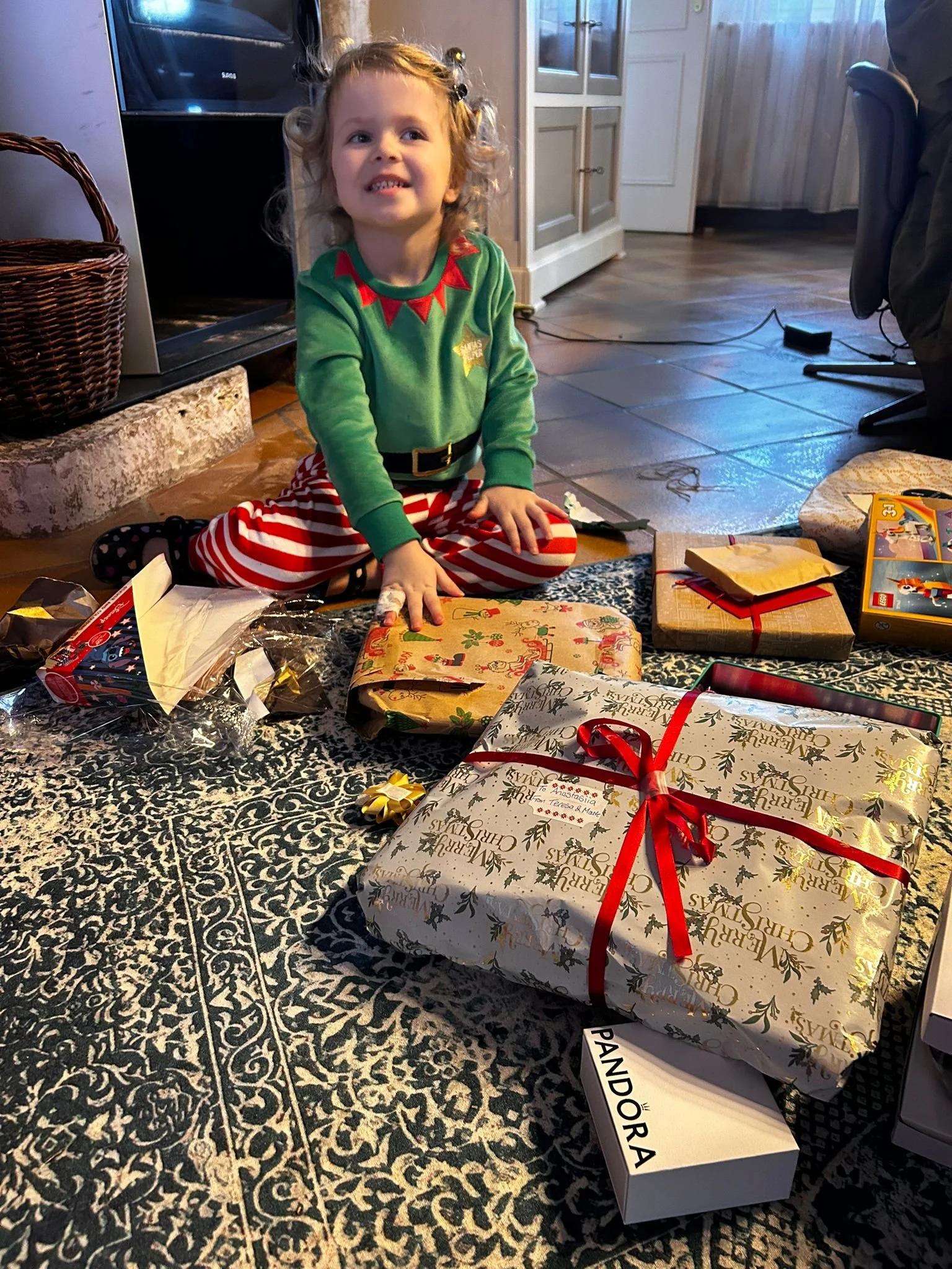 The magic of christmas for a young girl at French House La Tour Blanche