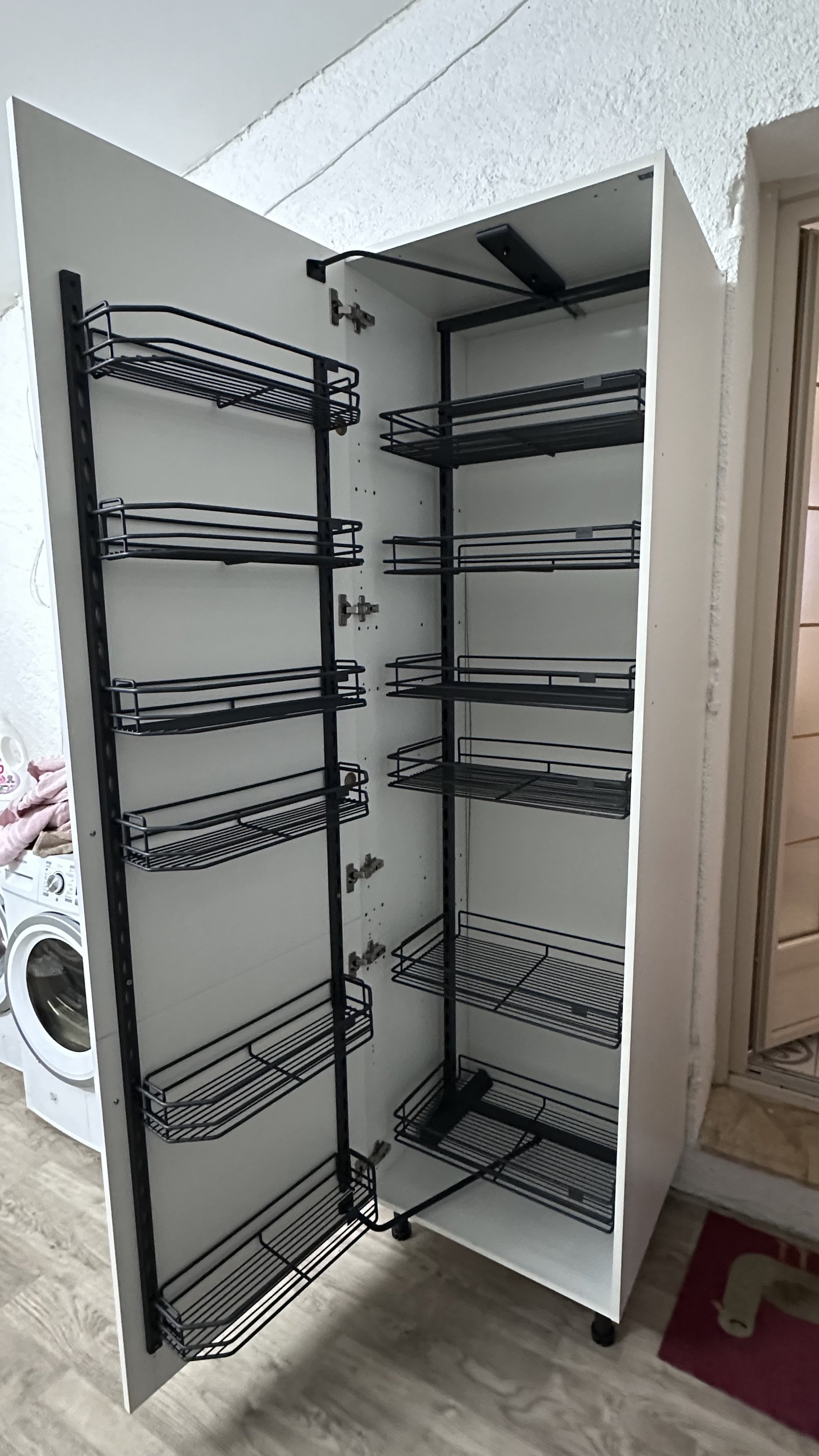 the perfect food storage cupboard for AirBnb holiday Rentals
