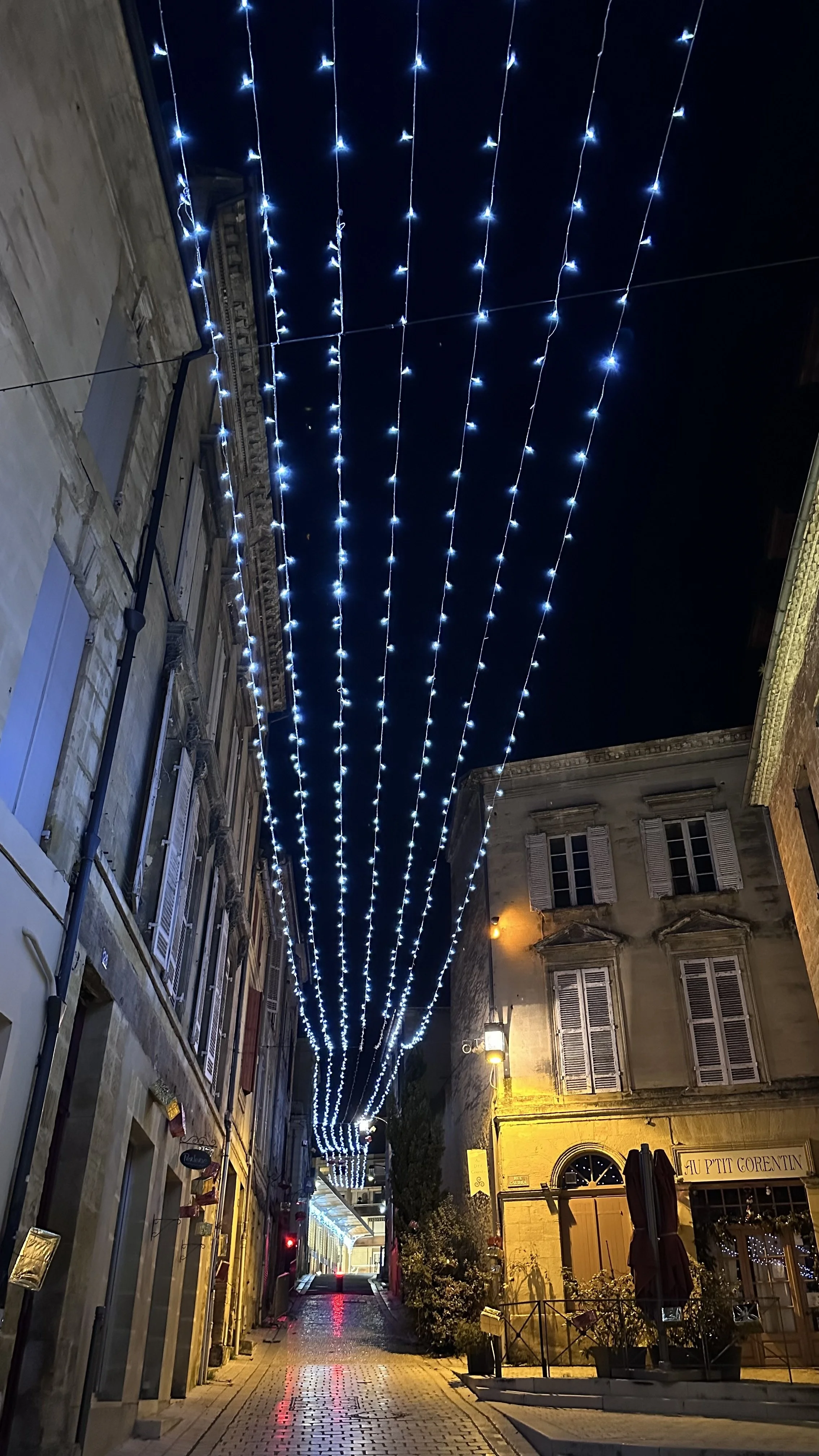Christmas street lights in Bergerac
