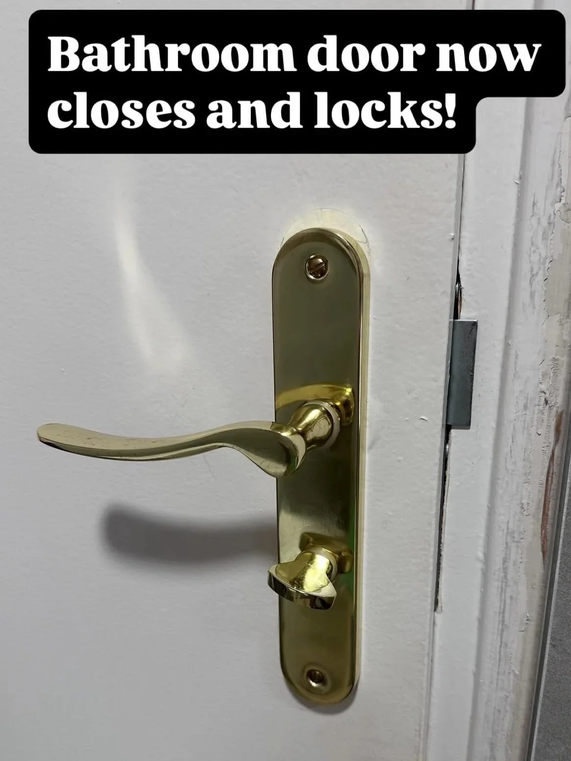 Locking bathroom doors are important in AirBnb holiday rentals