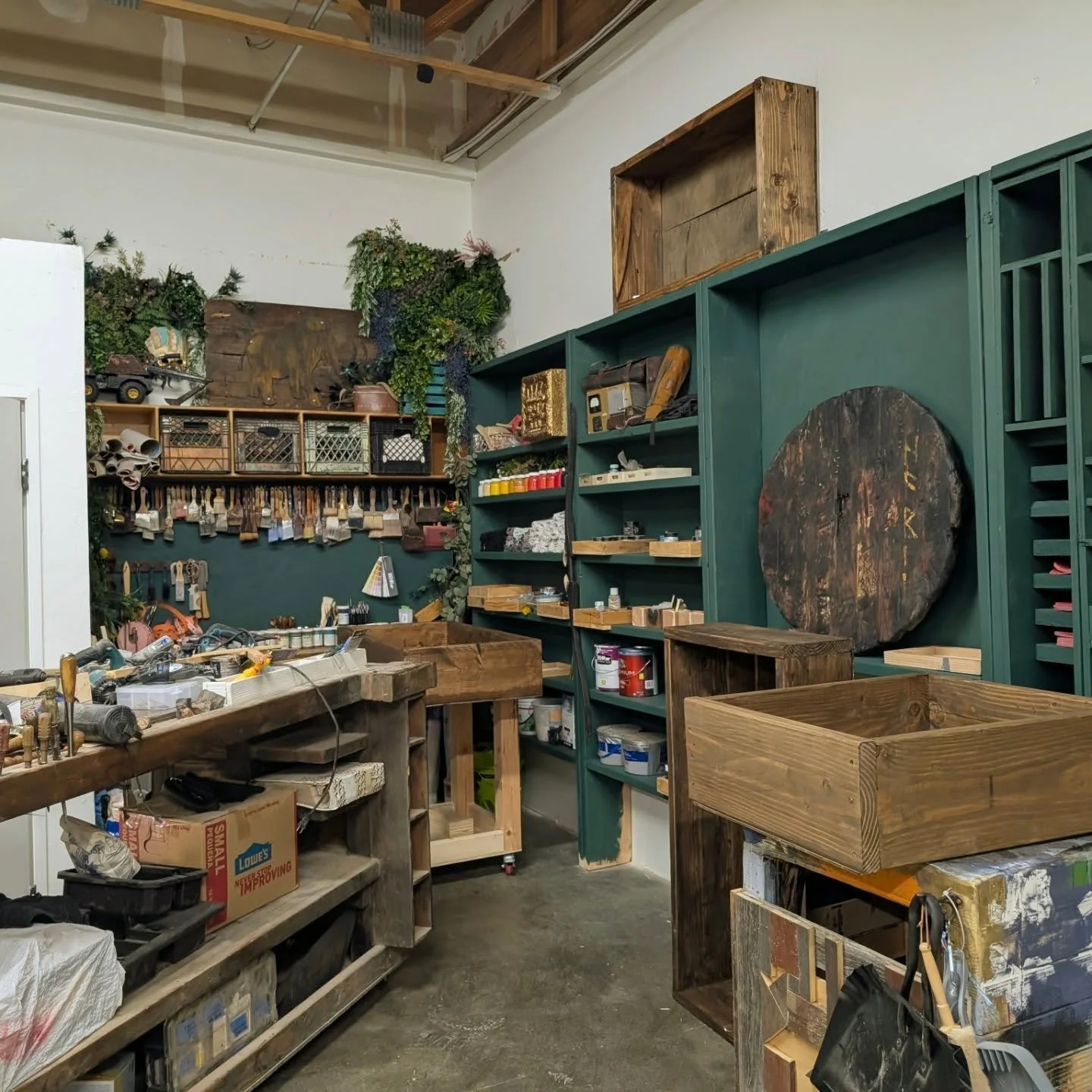 "That paint brush wall is kinda neat looking."
Things escalated.