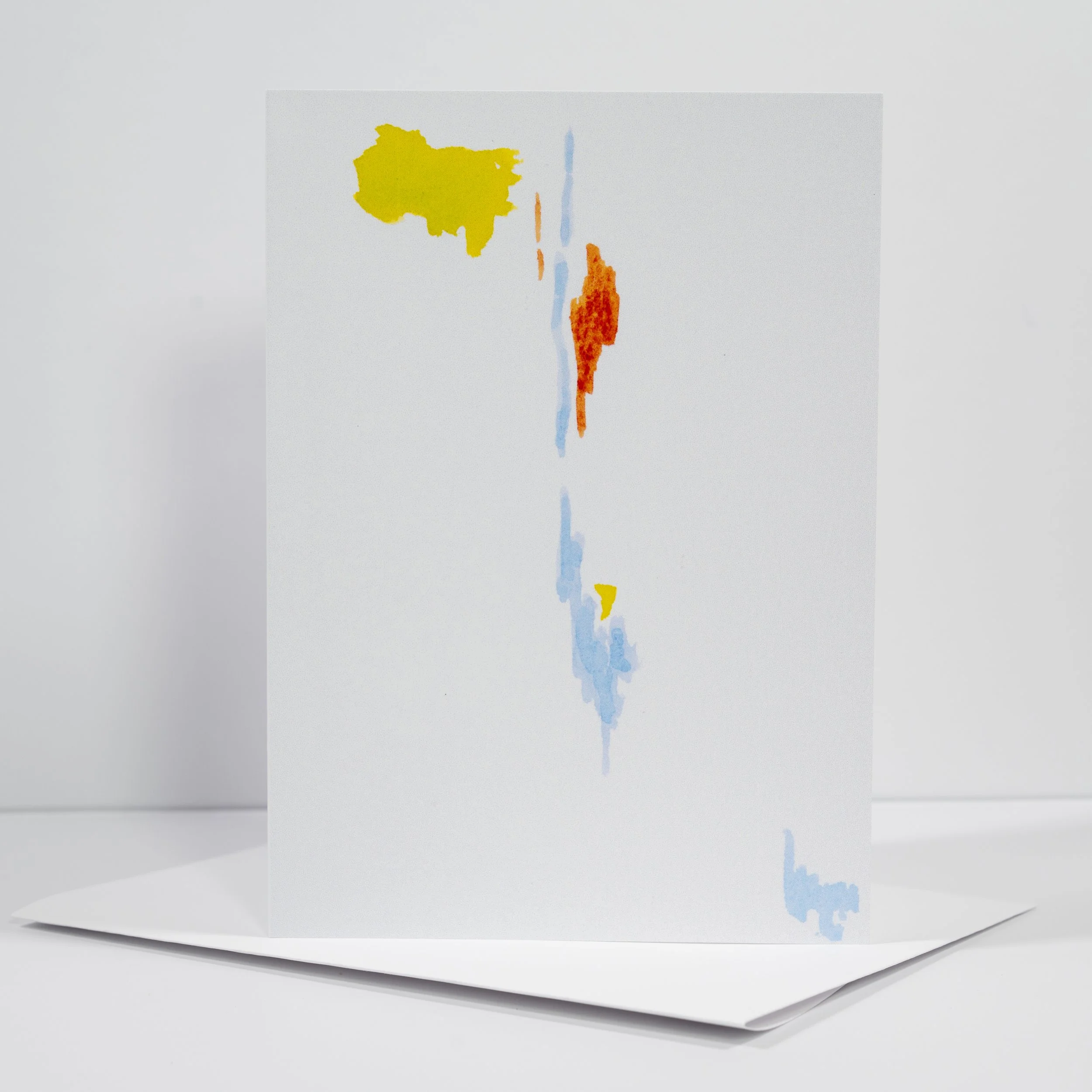GREETING CARD / Madruga Abstract Watercolor Notecard