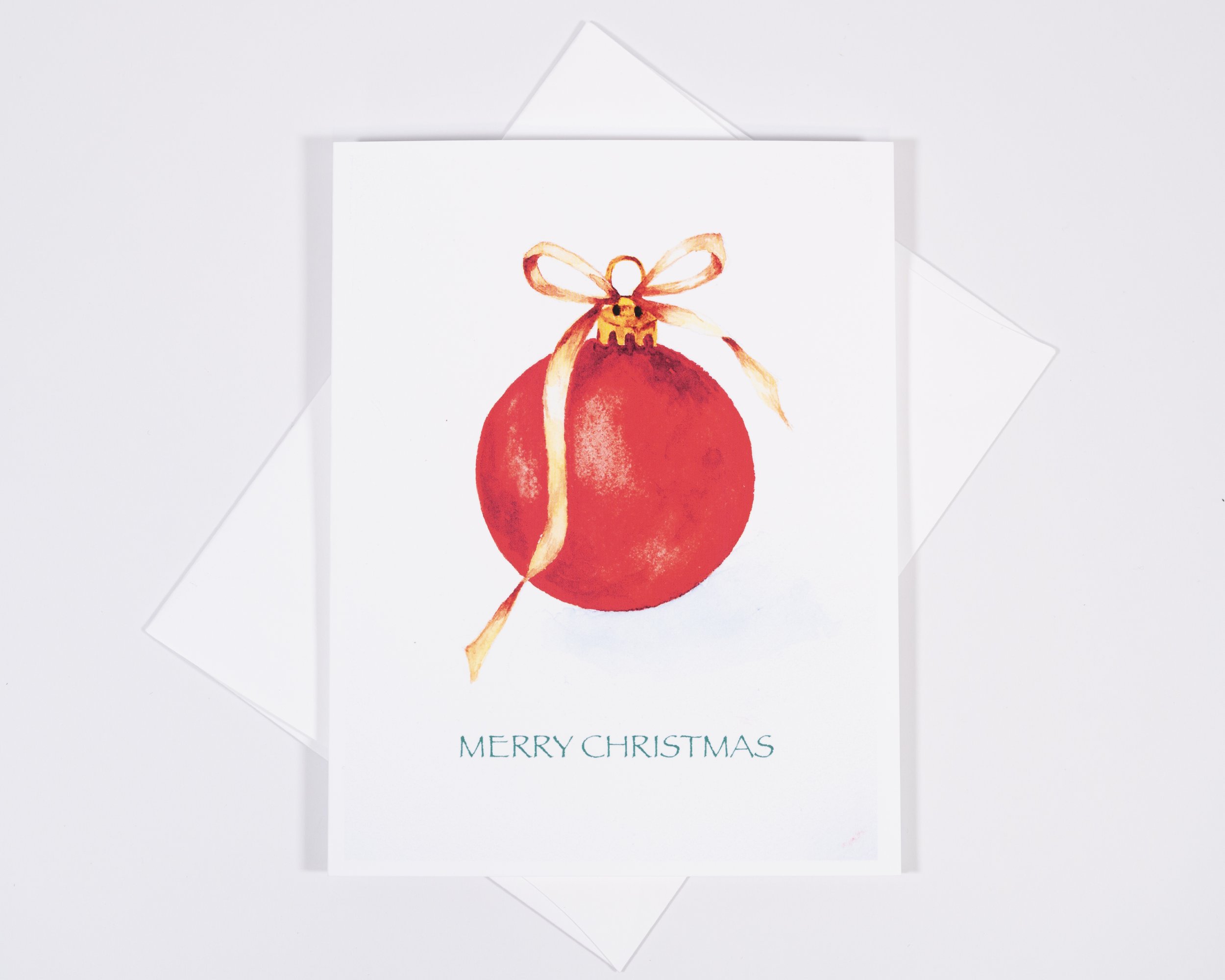 CHRISTMAS CARDS / Red Christmas Ball