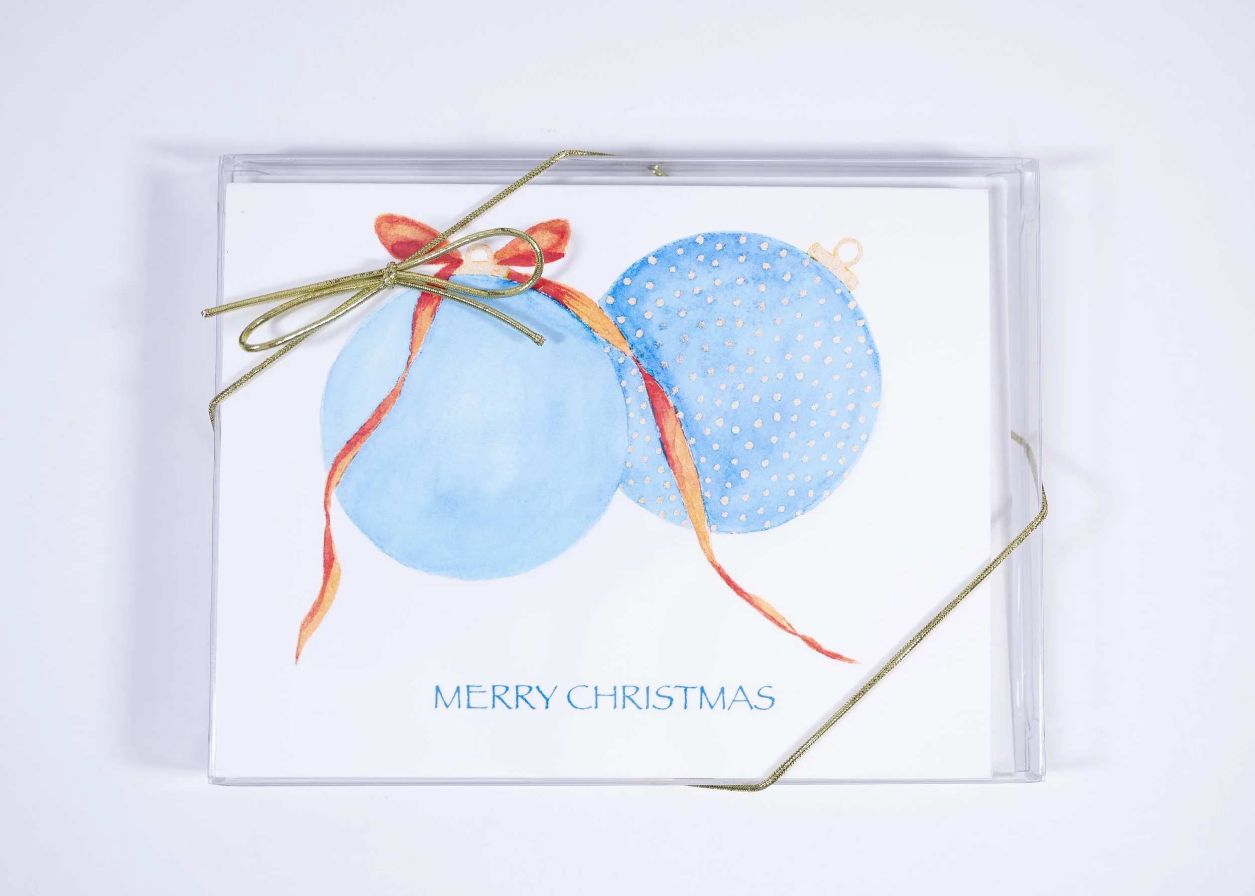 OH HOLY NIGHT / Six 5X7 Christmas themed watercolor card boxed set