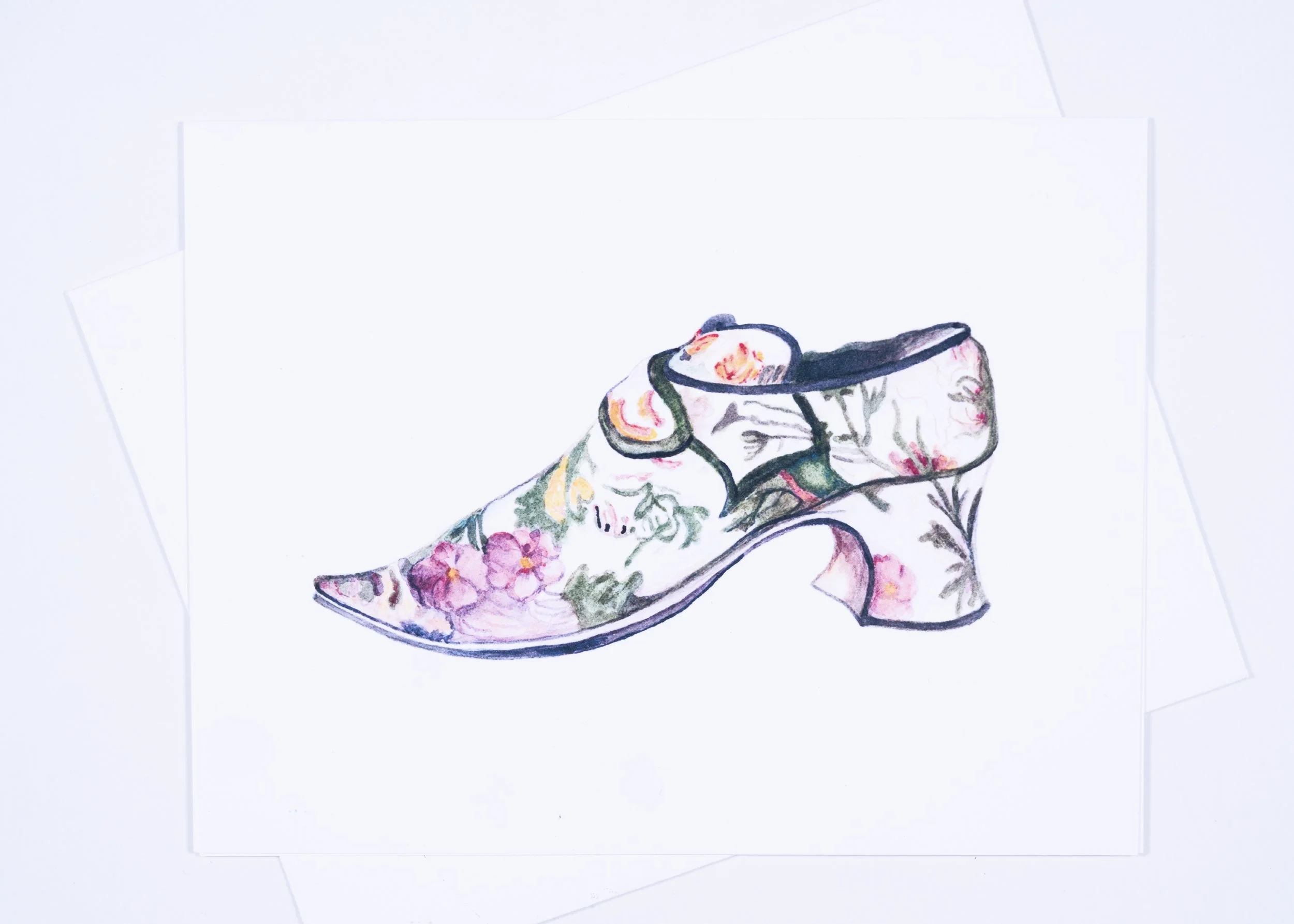 GREETING CARD / Tapestry Shoe
