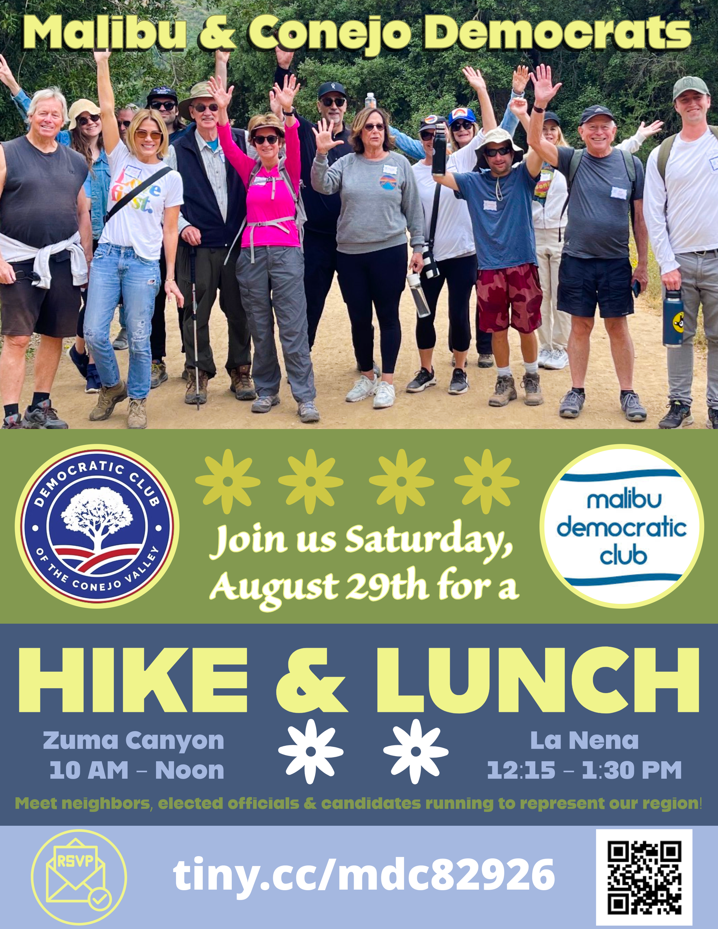 Hike &amp; Lunch w/ the Malibu  &amp; Conejo Democratic ClubS!