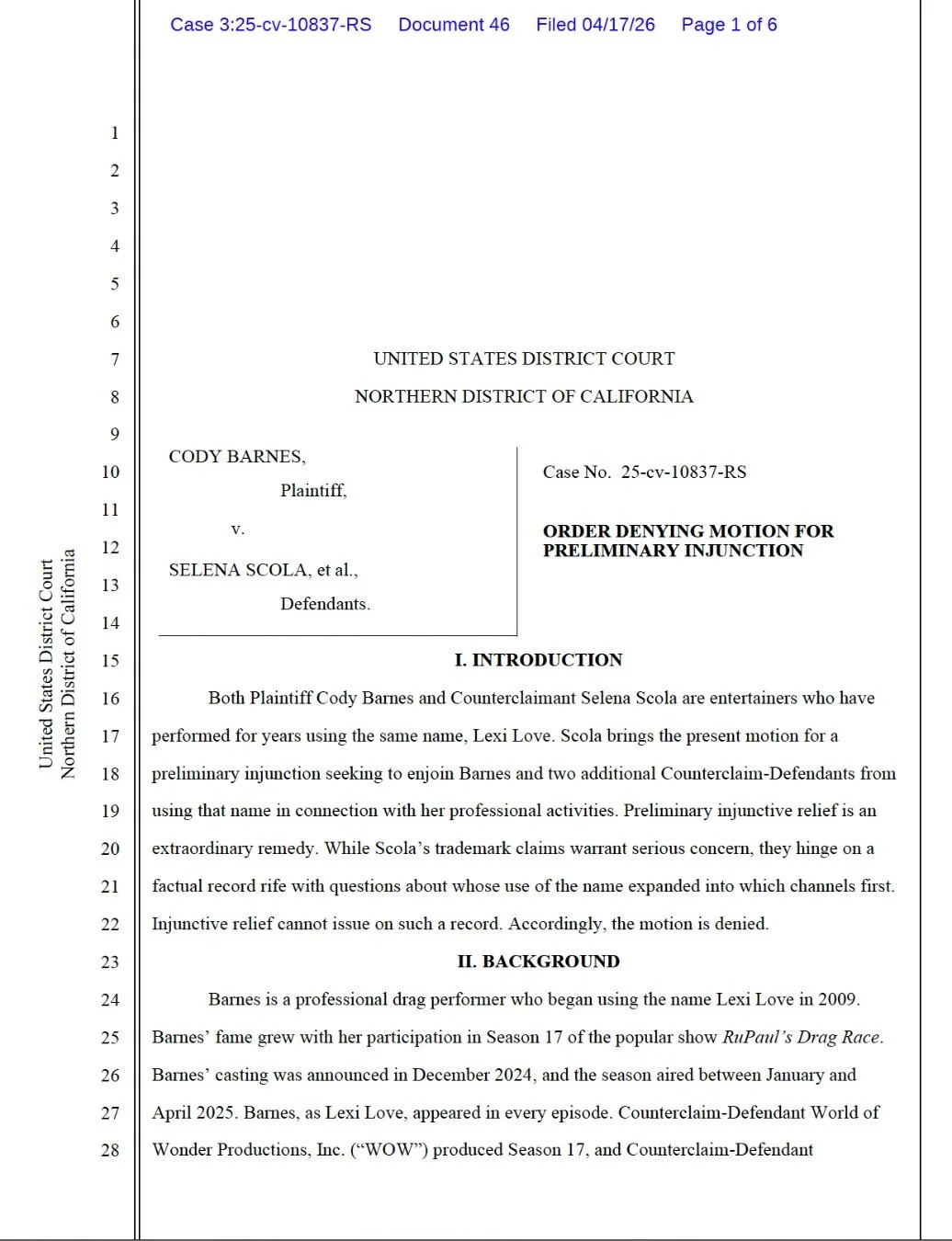 ⚖️ Statement from Lexi Love&reg;
Lexi Love&reg; Appeals After Court Draws Line Between &ldquo;Adult&rdquo; and &ldquo;Mainstream&rdquo;

Yesterday, a federal judge denied my motion for a preliminary injunction against Paramount Skydance Corporation, 