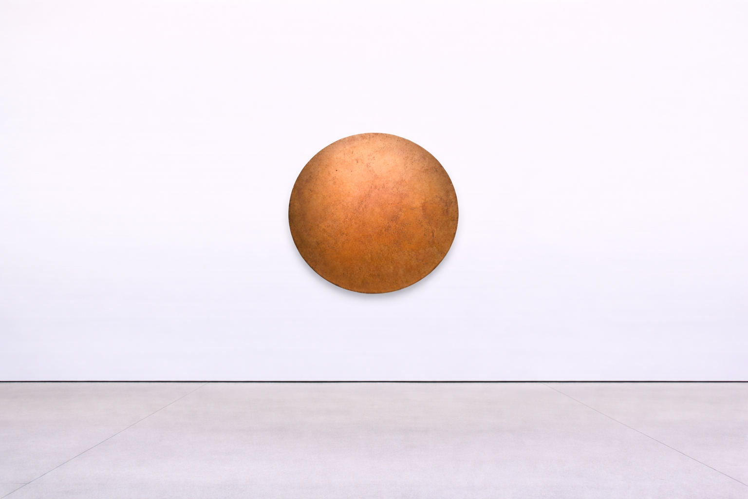 Hic et Nunc IV | 90cm ∅ | Wine on canvas | 2025