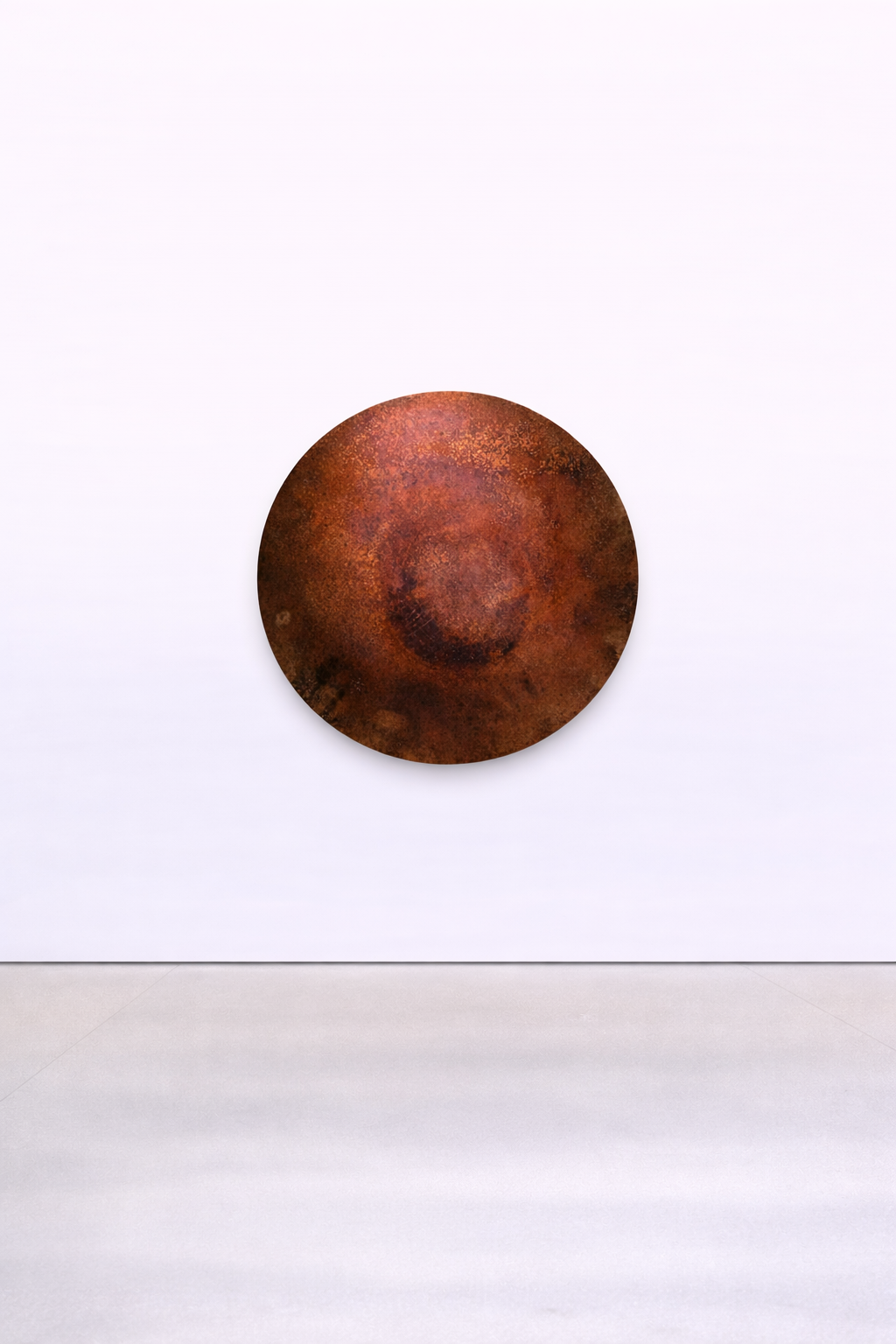 Hic et Nunc III  | 100cm ∅ | Wine on canvas | 2024