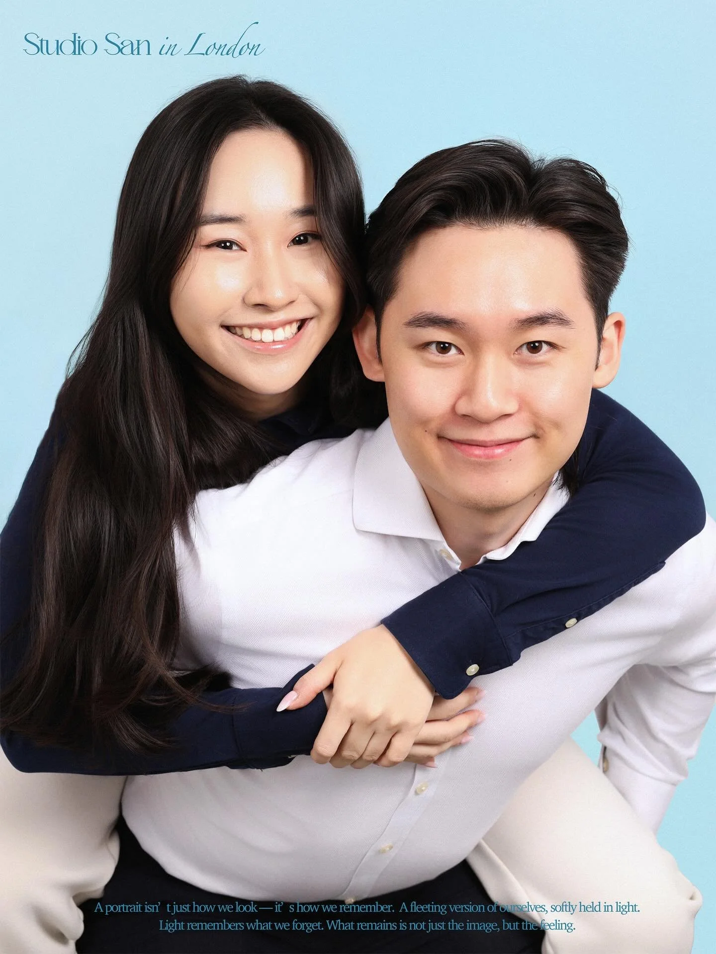 Such a lovely couple! They came in together for headshots and ended up taking some adorable couple photos as well🩵🤍