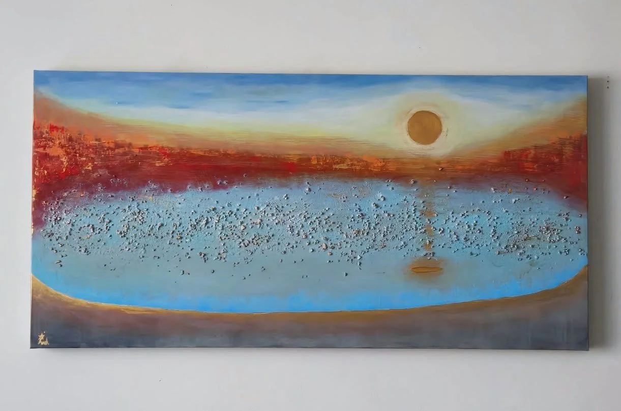 Sunset on the lake ☀️
#abstractart #acrylicpainting #artistsoninstagram