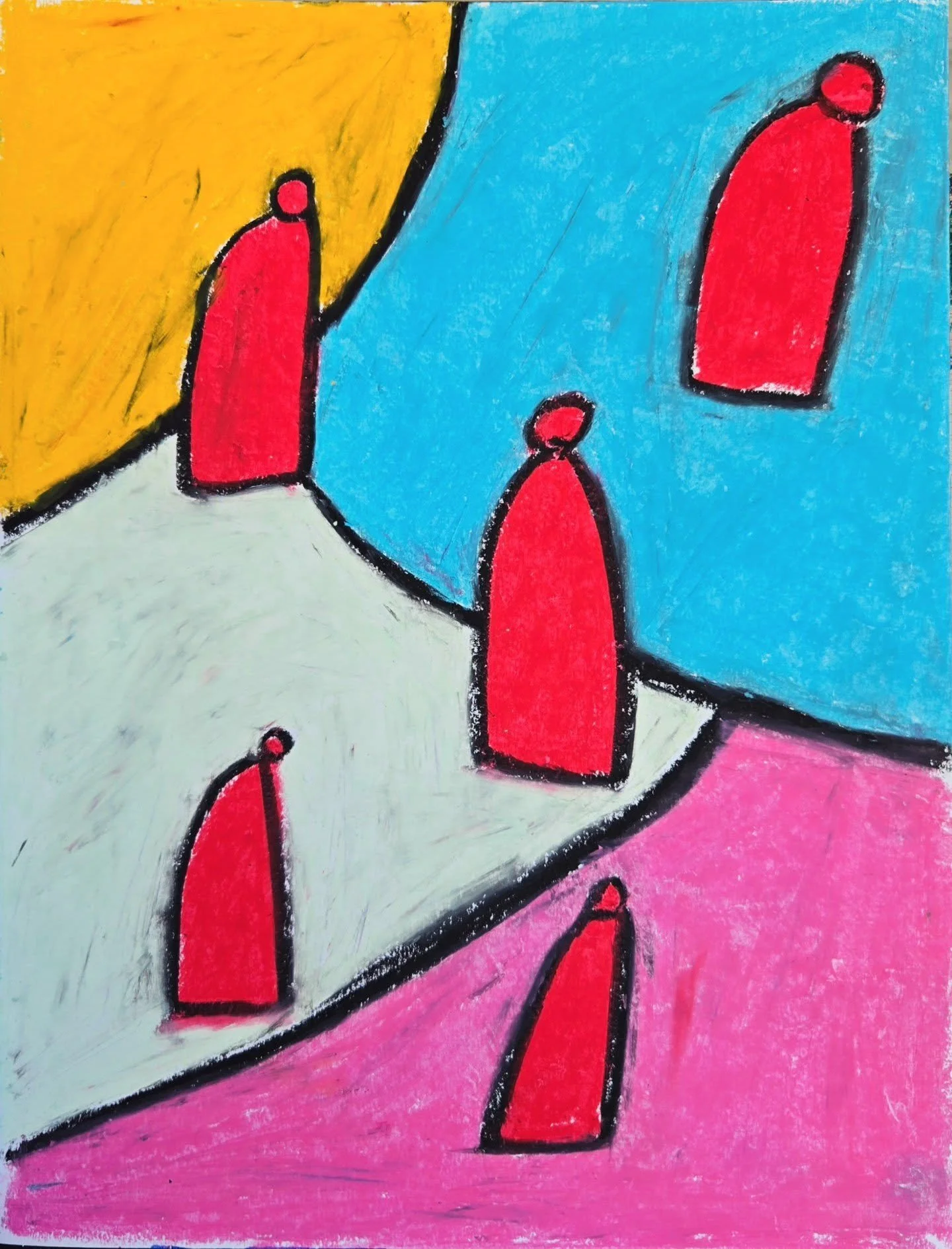 | Lost |
Oilpastel on paper

#acrylicpainting 
#oilpastel 
#painting 
#artistsoninstagram 
#abstractart